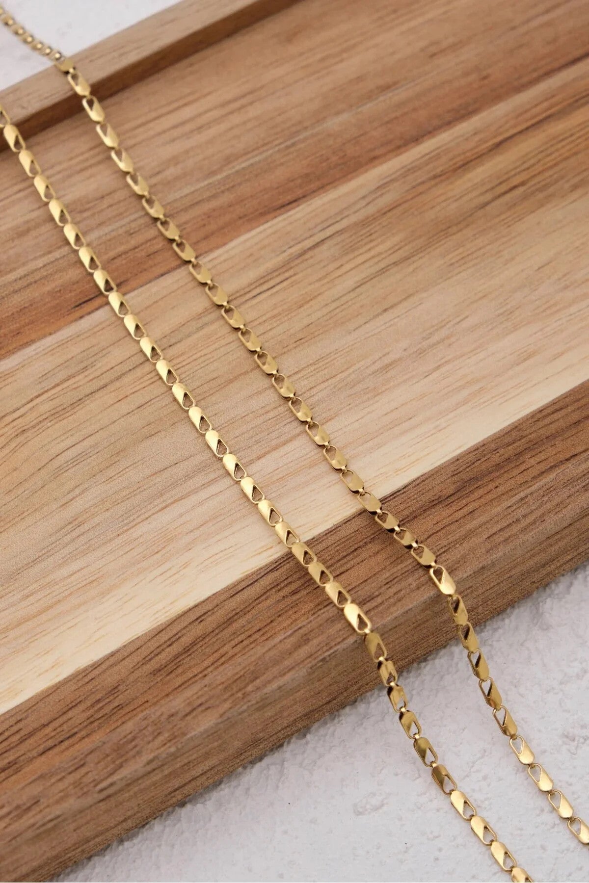 Çelik Papağan Erkek Zincir Kolye 2mm Kararmaz