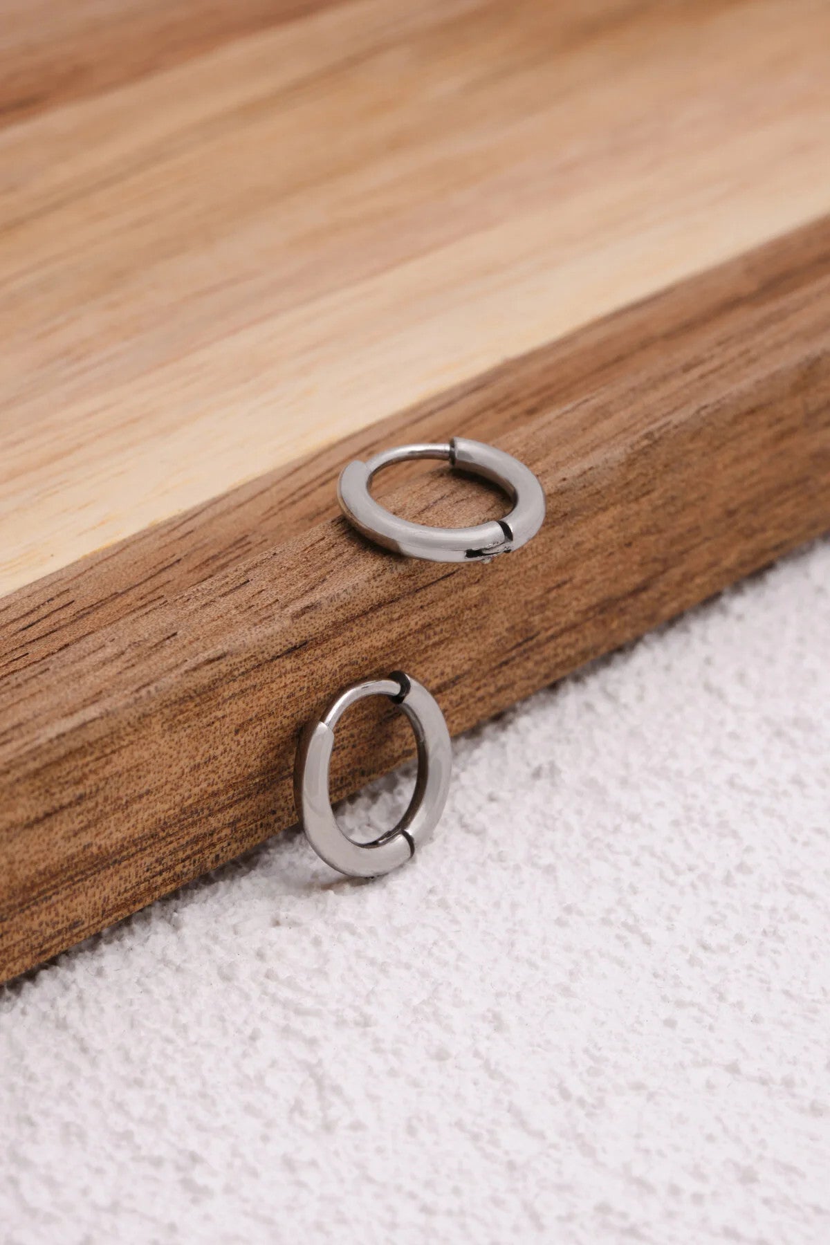 Çelik Halka Küpe Kararmaz Çap 1.2cm Günlük Kullanıma Uygun Boru Küpe