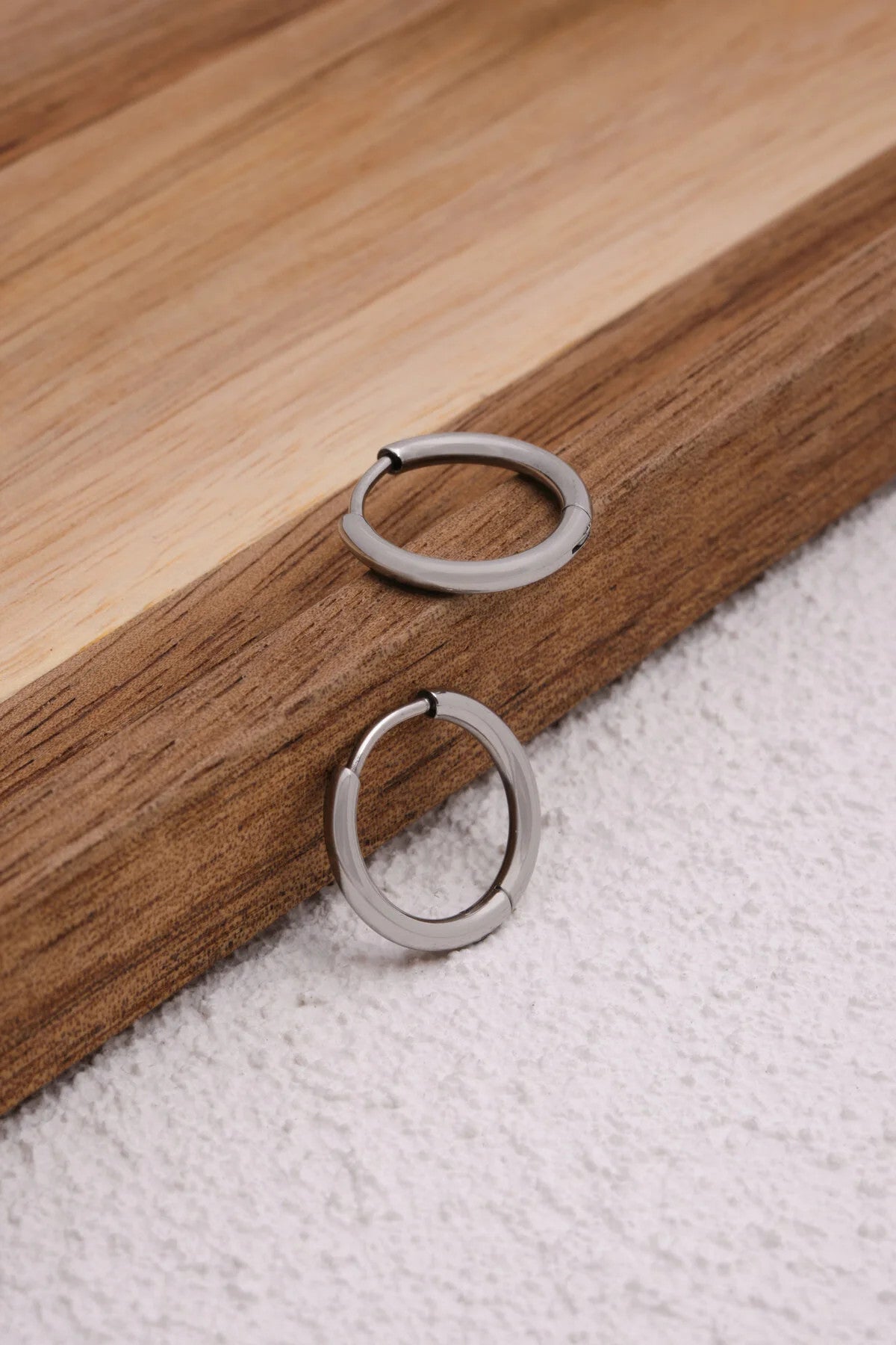 Çelik Halka Küpe Kararmaz Çap 1.8cm Günlük Kullanıma Uygun Boru Küpe