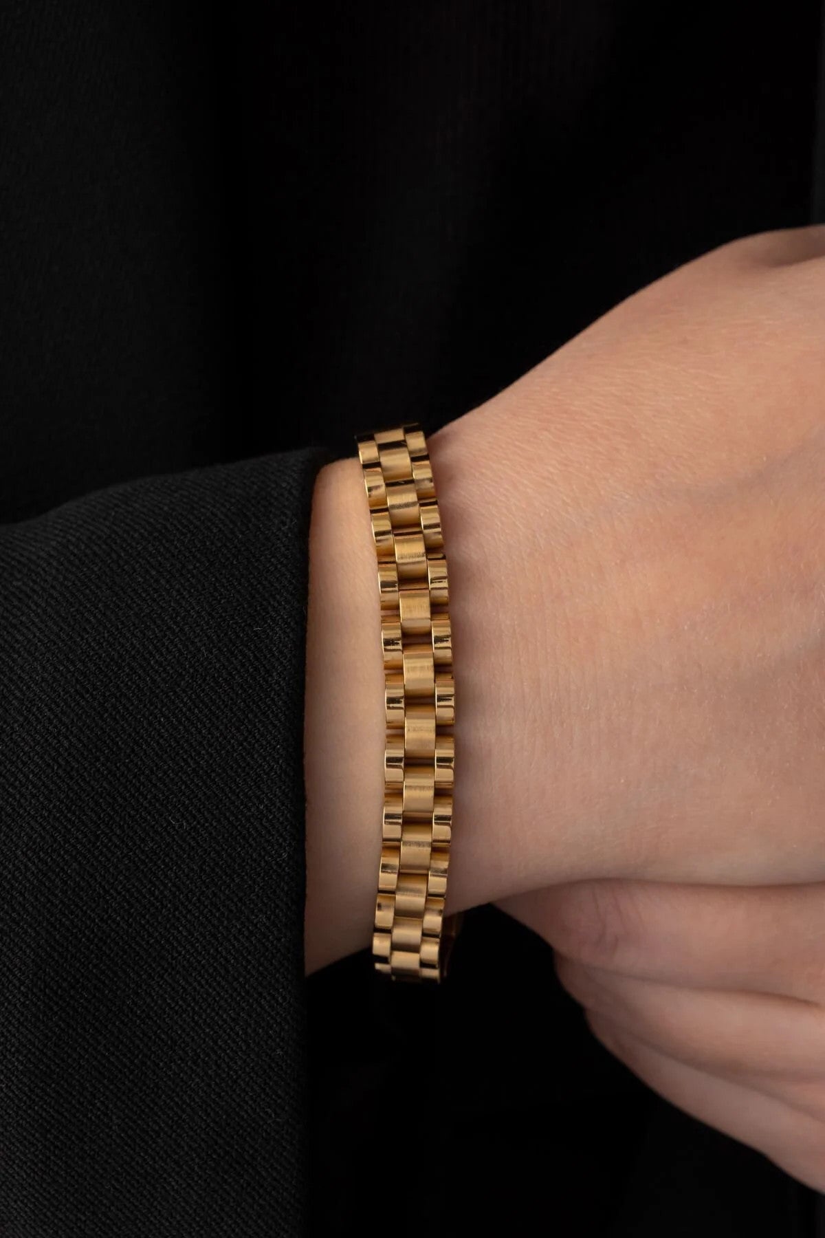 Çelik Bileklik Kararmaz Unisex 21cm