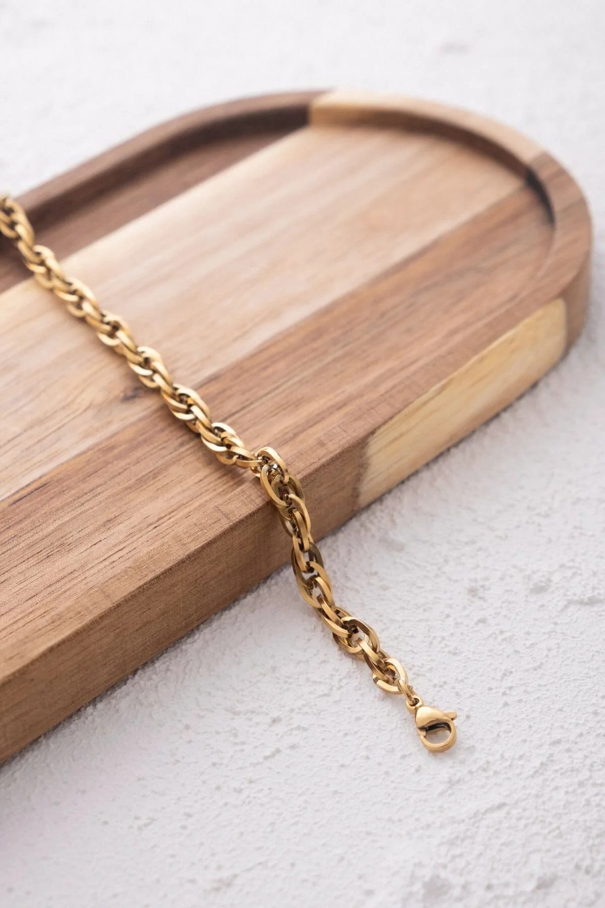 Çelik Sarmal Burgu Bileklik Kararmaz 18cm+5cm