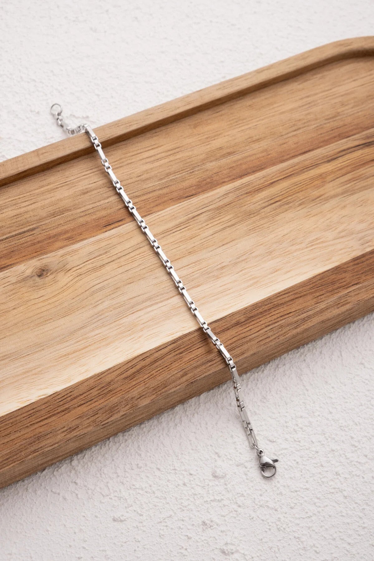 Çelik Dikdörtgen Kare Halhal Günlük Kullanıma Uygun Kutu Dikdörtgen Halhal 2mm 22cm+4cm