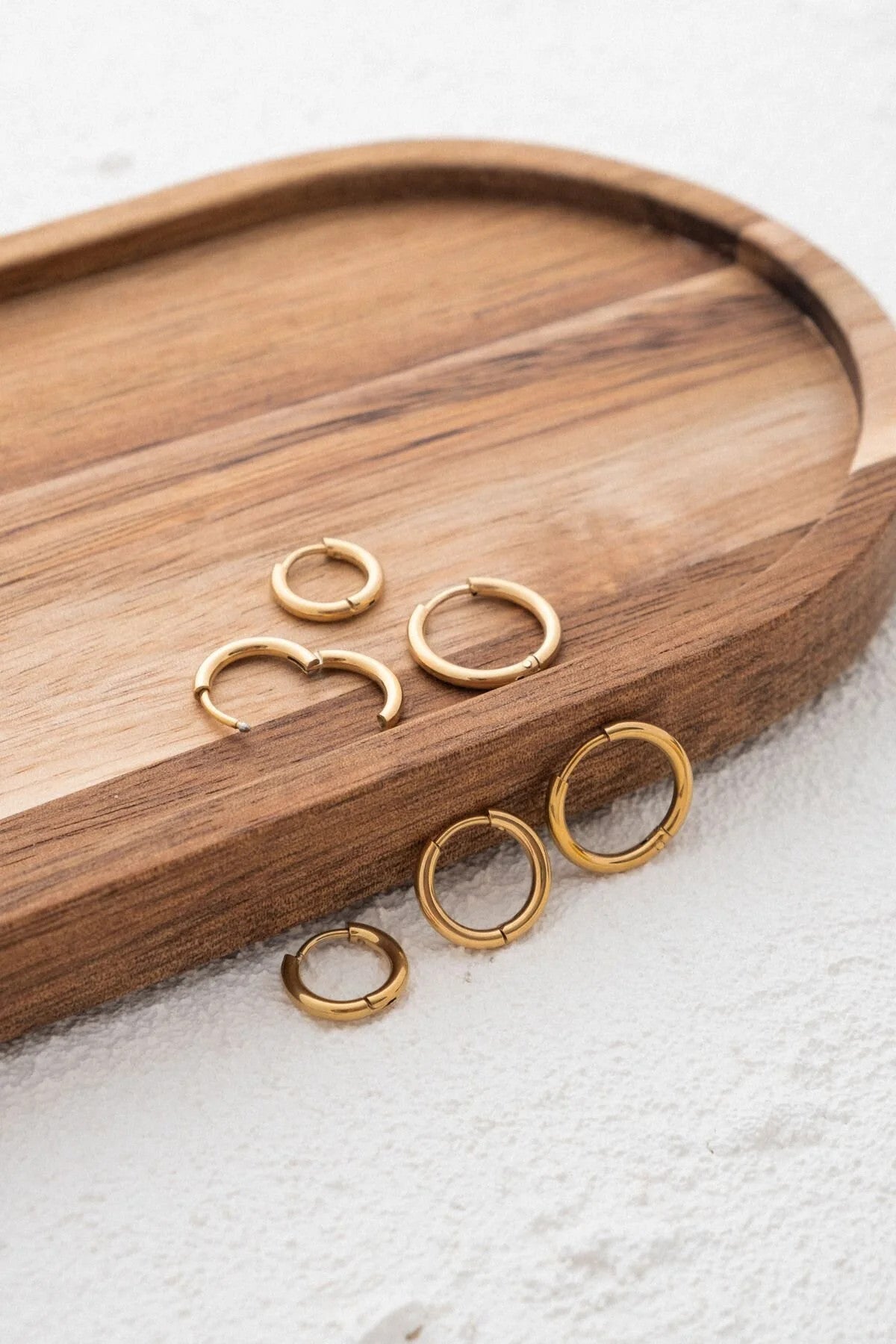 Çelik Halka Küpe Kararmaz 3 Boy 1.2cm-1.4cm-1.6cm Gümüş Kaplama