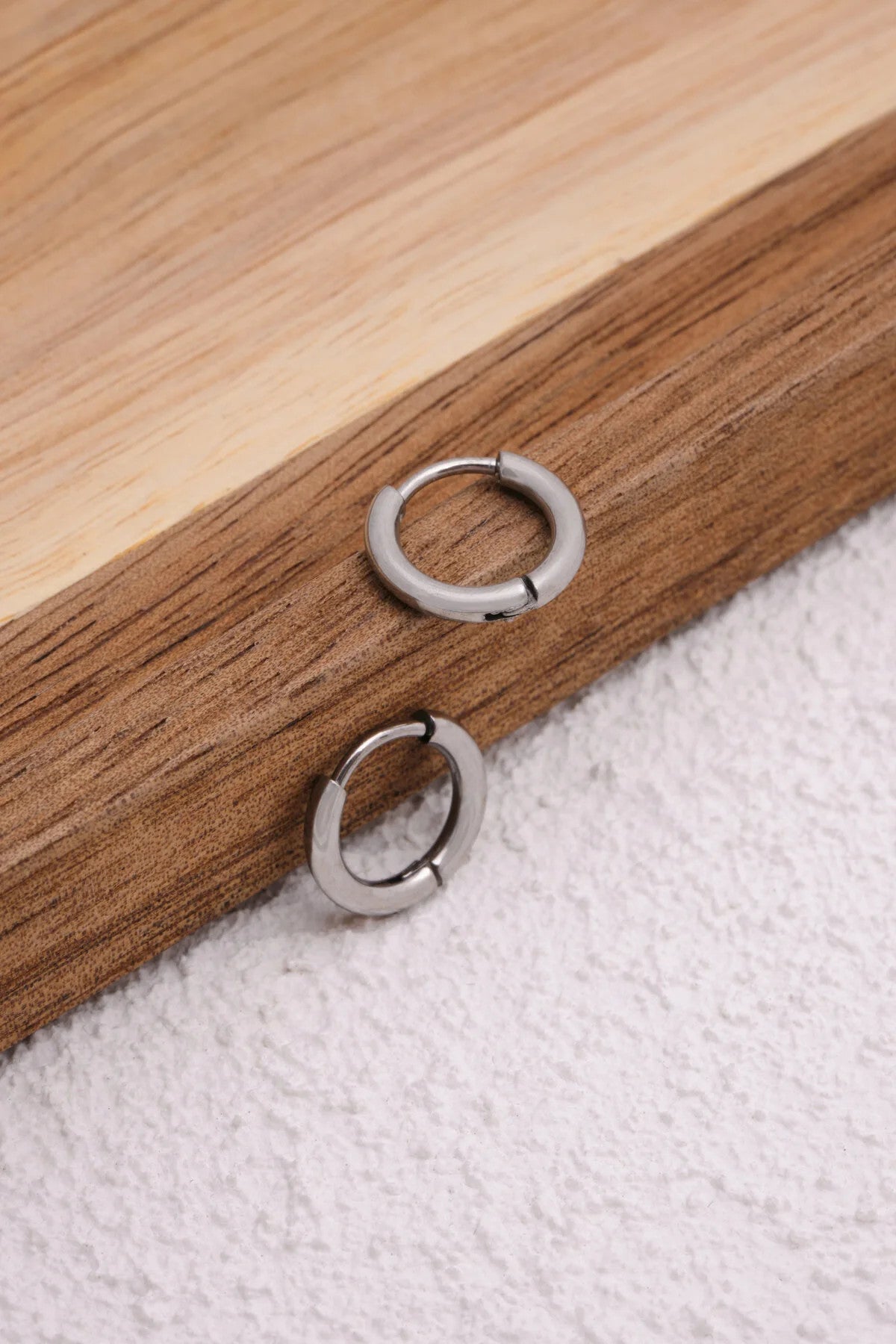 Çelik Halka Küpe Kararmaz Çap 1.2cm Günlük Kullanıma Uygun Boru Küpe