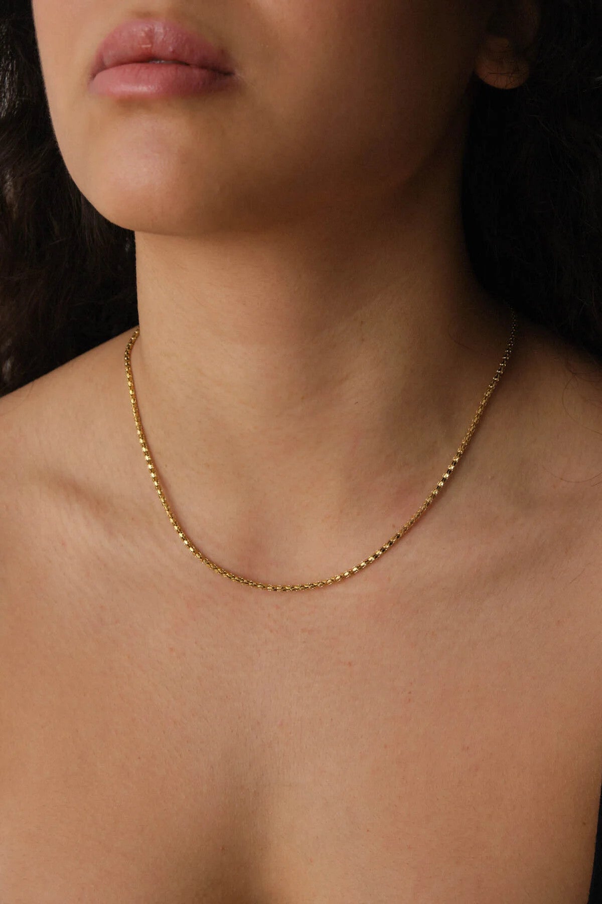 Çelik Pullu Halat Zincir Kolye Unisex Kararmaz 2mm Minimal Günlük Kullanıma Uygun