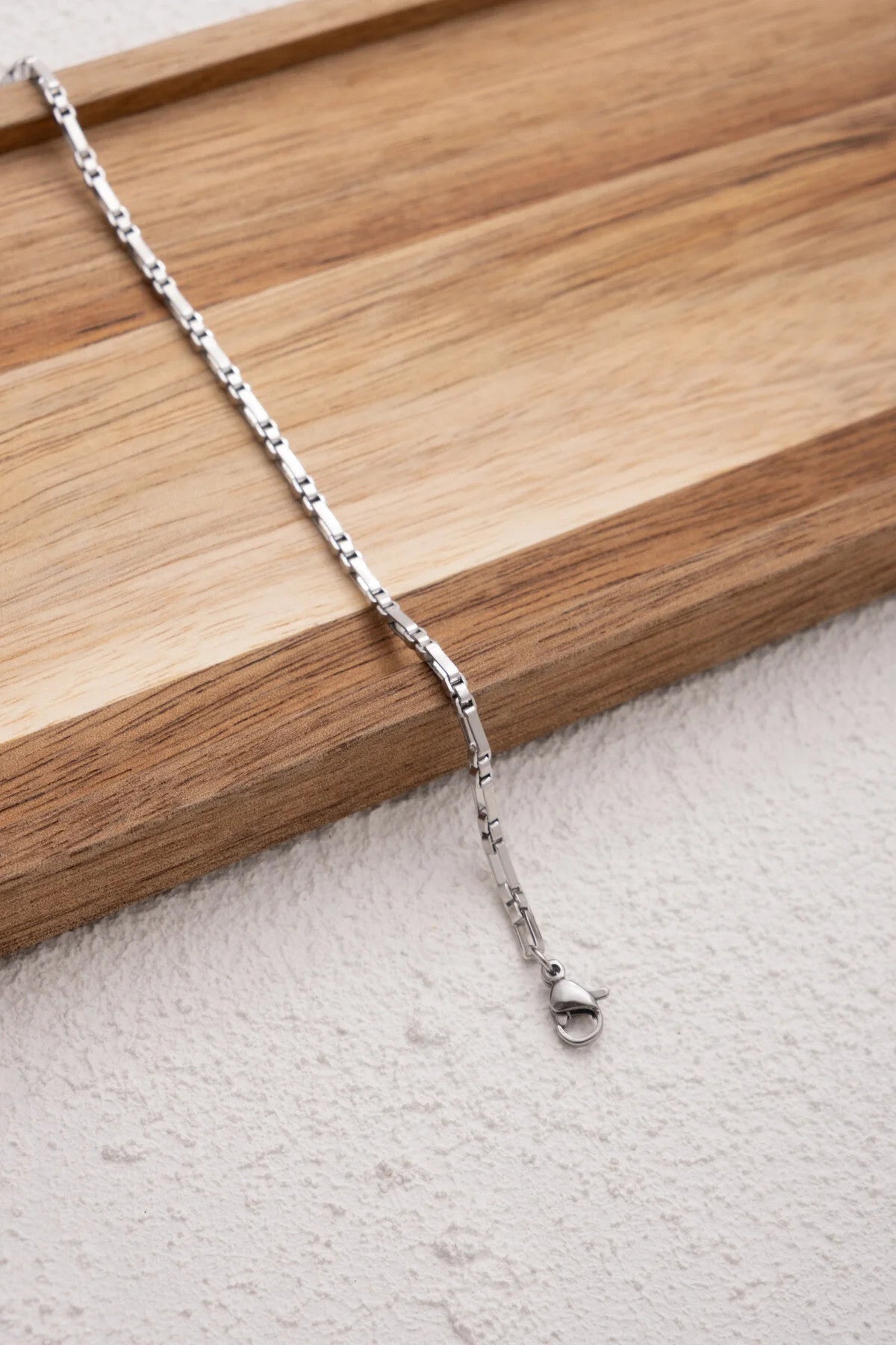 Çelik Dikdörtgen Kare Halhal Günlük Kullanıma Uygun Kutu Dikdörtgen Halhal 2mm 22cm+4cm