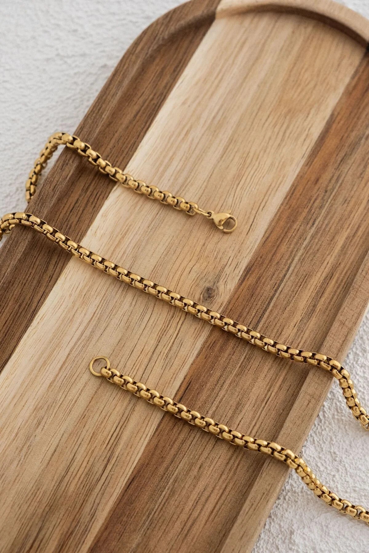 Çelik Yuvarlak Top Zincir Kolye Forse Zincir 5mm Kararmaz