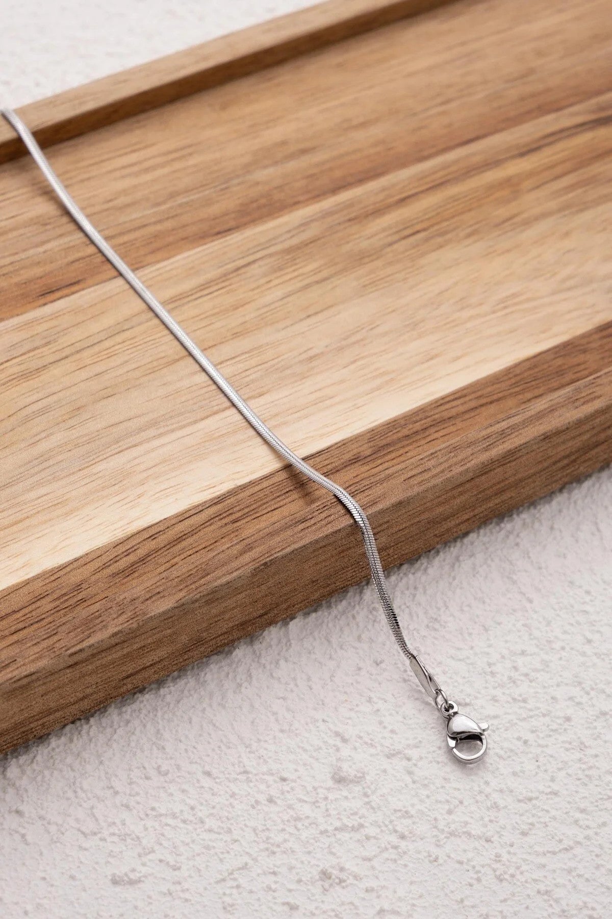 Çelik İnce İtalyan Bileklik Balık Sırtı Model Kararmaz 17+6cm 2mm Günlük Kullanıma Uygun