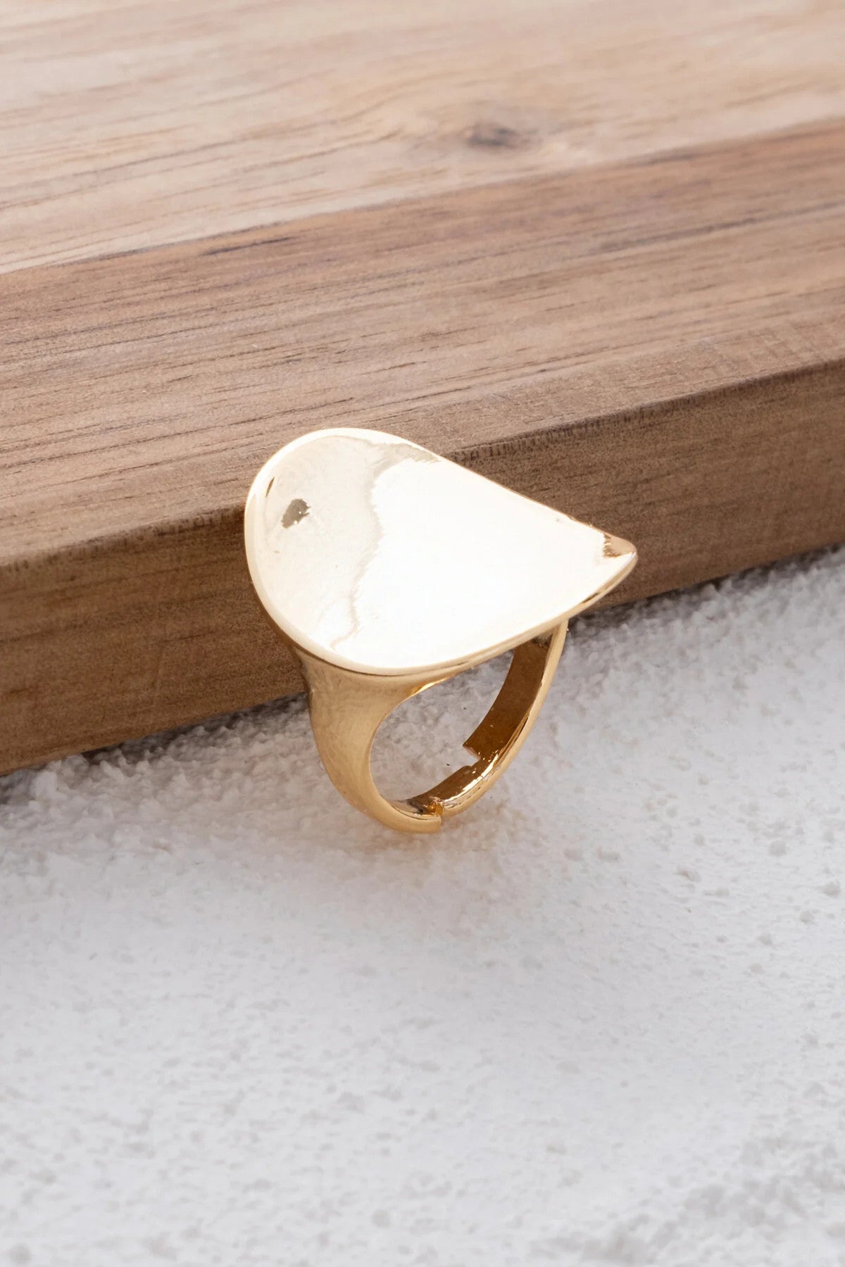 Büyük Oval Plaka Yüzük Free Size Ayarlanabilir Ölçü