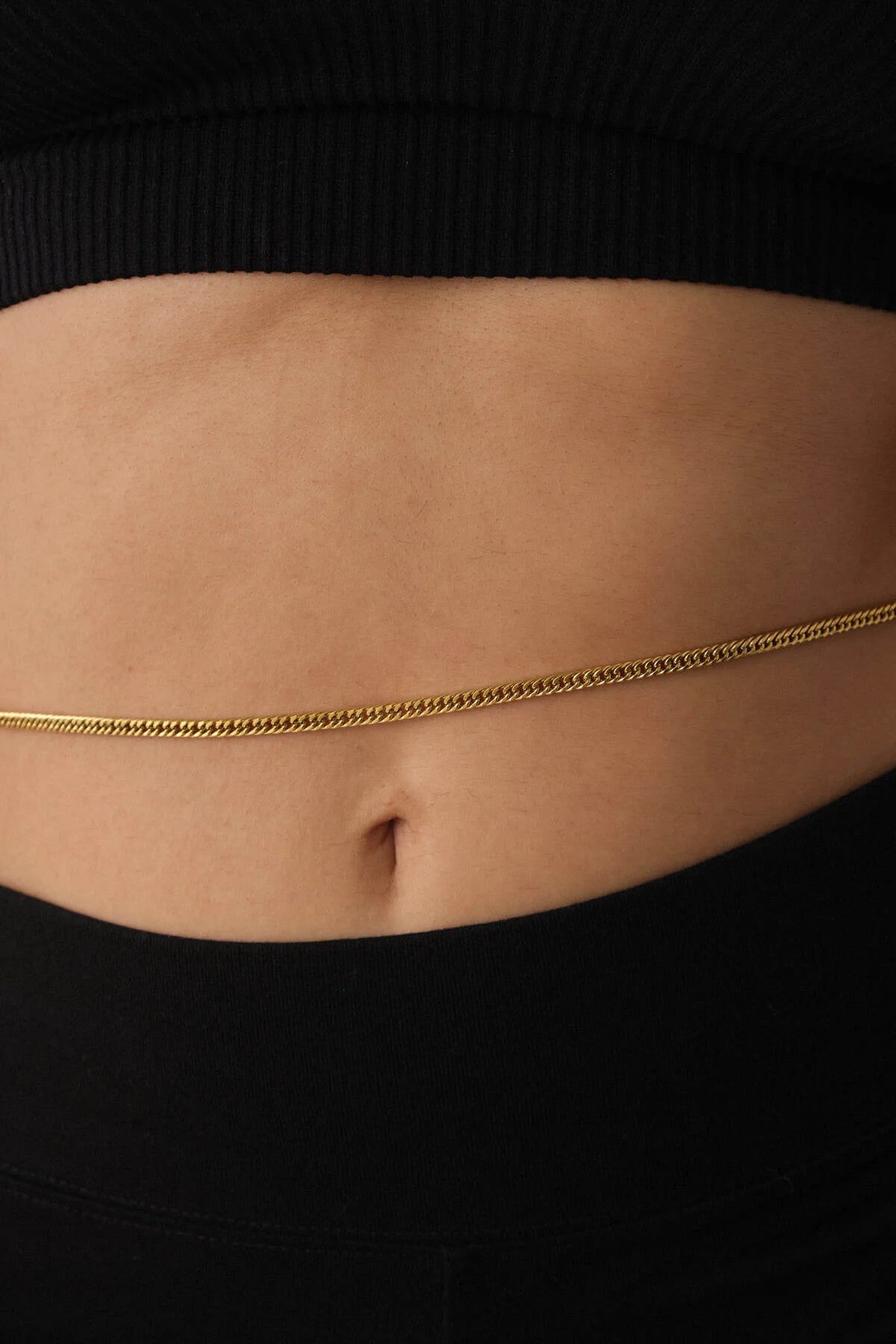 Çelik Almak Gurmet Bel Zinciri Günlük Kullanıma Uygun Miami, Büyük Küba Zincir 60-75cm 3mm