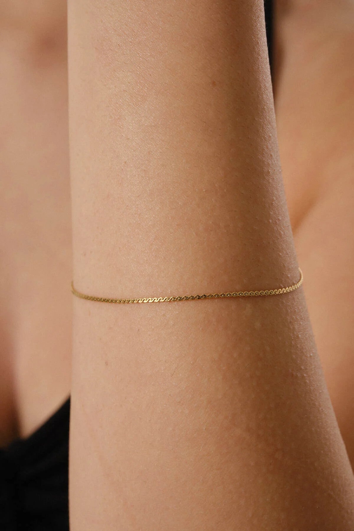 Çelik Ezme Zincir Bileklik Dolama Model Unisex Kararmaz 1mm Günlük Kullanıma Uygun