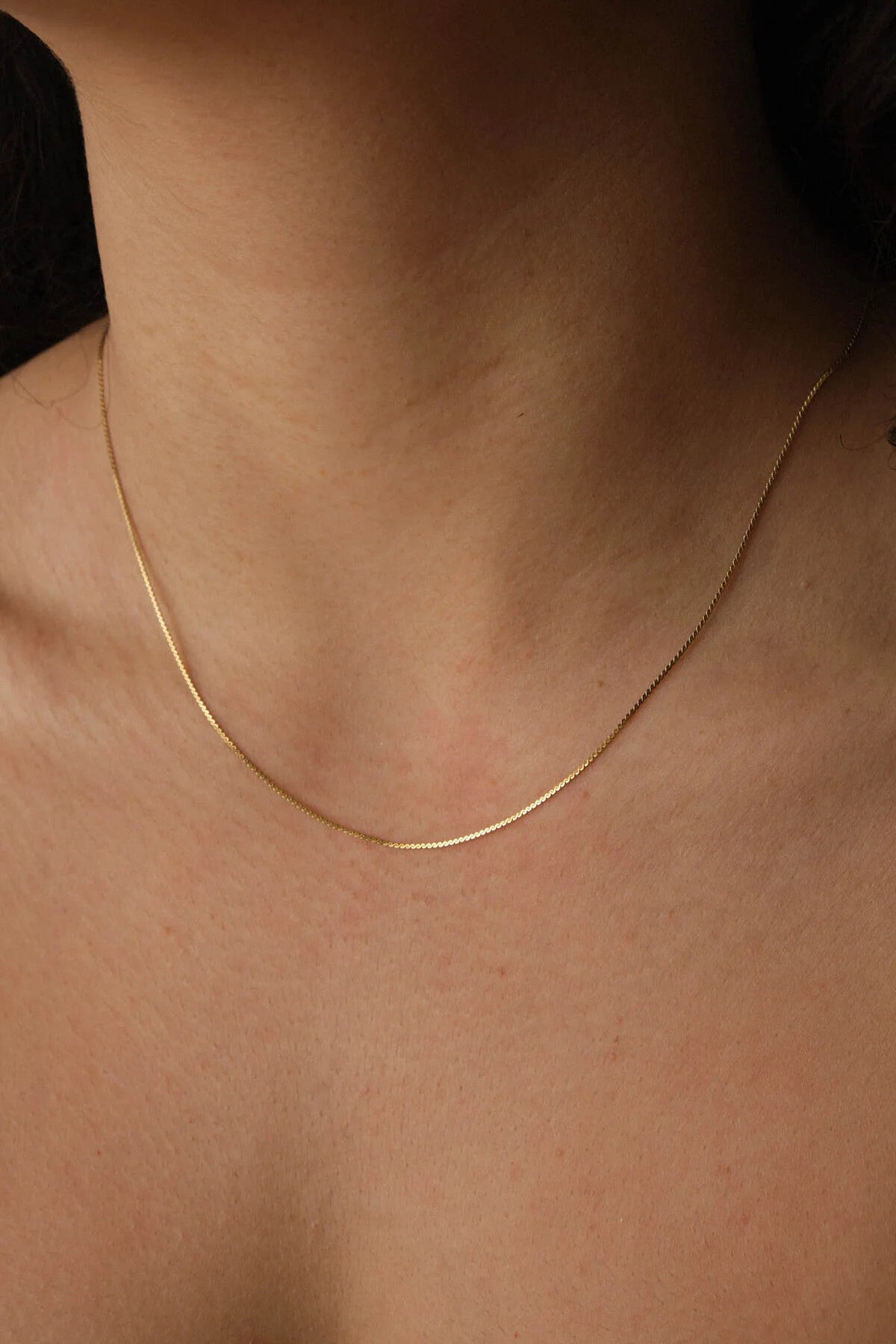 Çelik Ezme Zincir Kolye Dolama Model Unisex Kararmaz 1mm Günlük Kullanıma Uygun