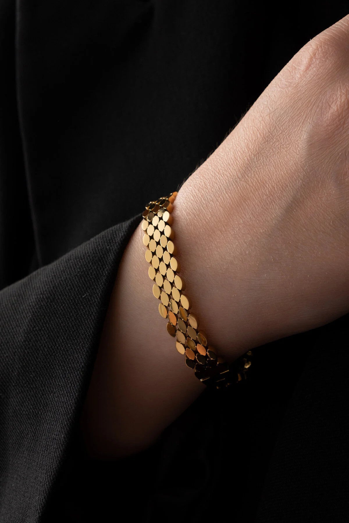 Çelik Arpa Kelepçe Bileklik Kararmaz