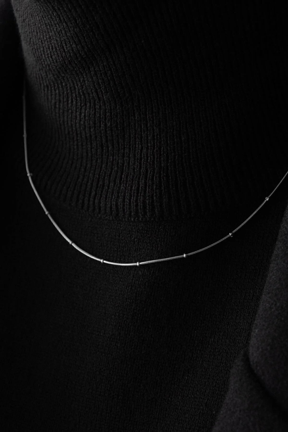 Çelik Topçuklu Ince Balık Sırtı Yılan Zincir Kolye Ince Italyan Zinciri 1mm Zarif Minimal Kombinlik