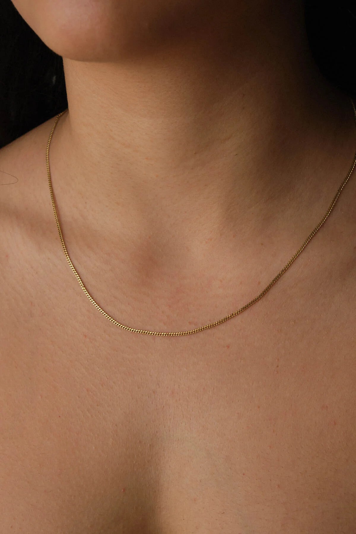 Çelik Hayalet Gurmet Zincir Kolye Minimal Kararmaz 1mm Günlük Kullanıma Uygun