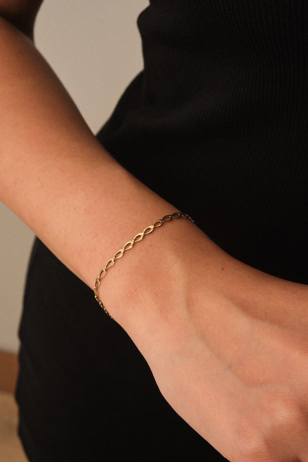 Çelik Arpa Bileklik Buğday Zincir Bileklik 3mm Kararmaz 17cm+4cm&21cm