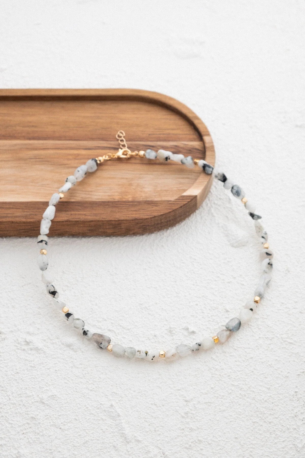 Labradorit Doğal Taş Kolye 40cm