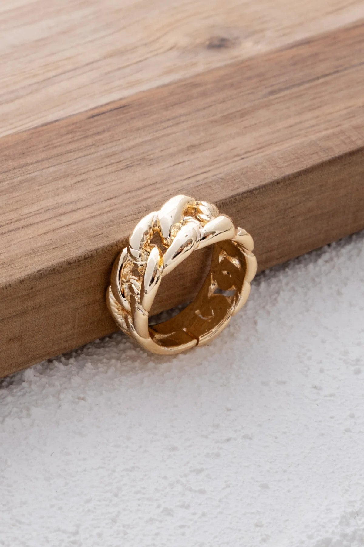 Kalın Zincir Model Yüzük Gurmet Zincir Free Size Ayarlanabilir Ölçü En 1 cm