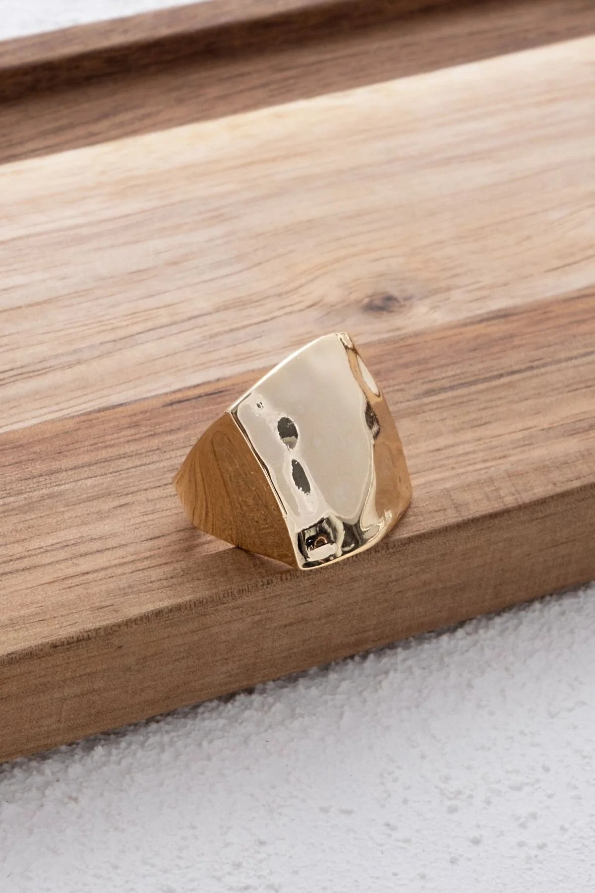 Büyük Kare Dövme Plaka Yüzük Kabartmalı Free Size Ayarlanabilir Ölçü