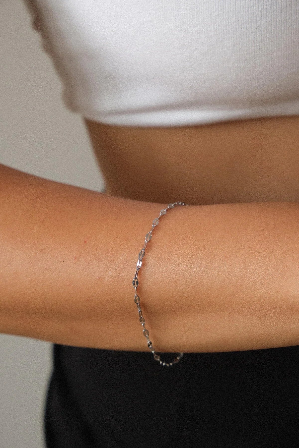 Çelik Dudak Zincir Bileklik Ince Singapur Sarma Burgu Aynalı Bileklik 2mm Zarif Minimal 17+4cm&21cm