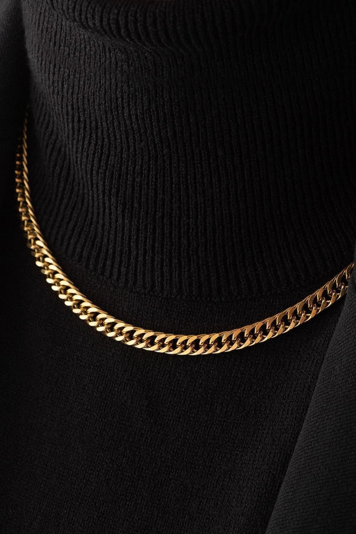 Çelik Almak Gurmet Zincir Kolye Miami Büyük Küba Kolye 6mm Kararmaz