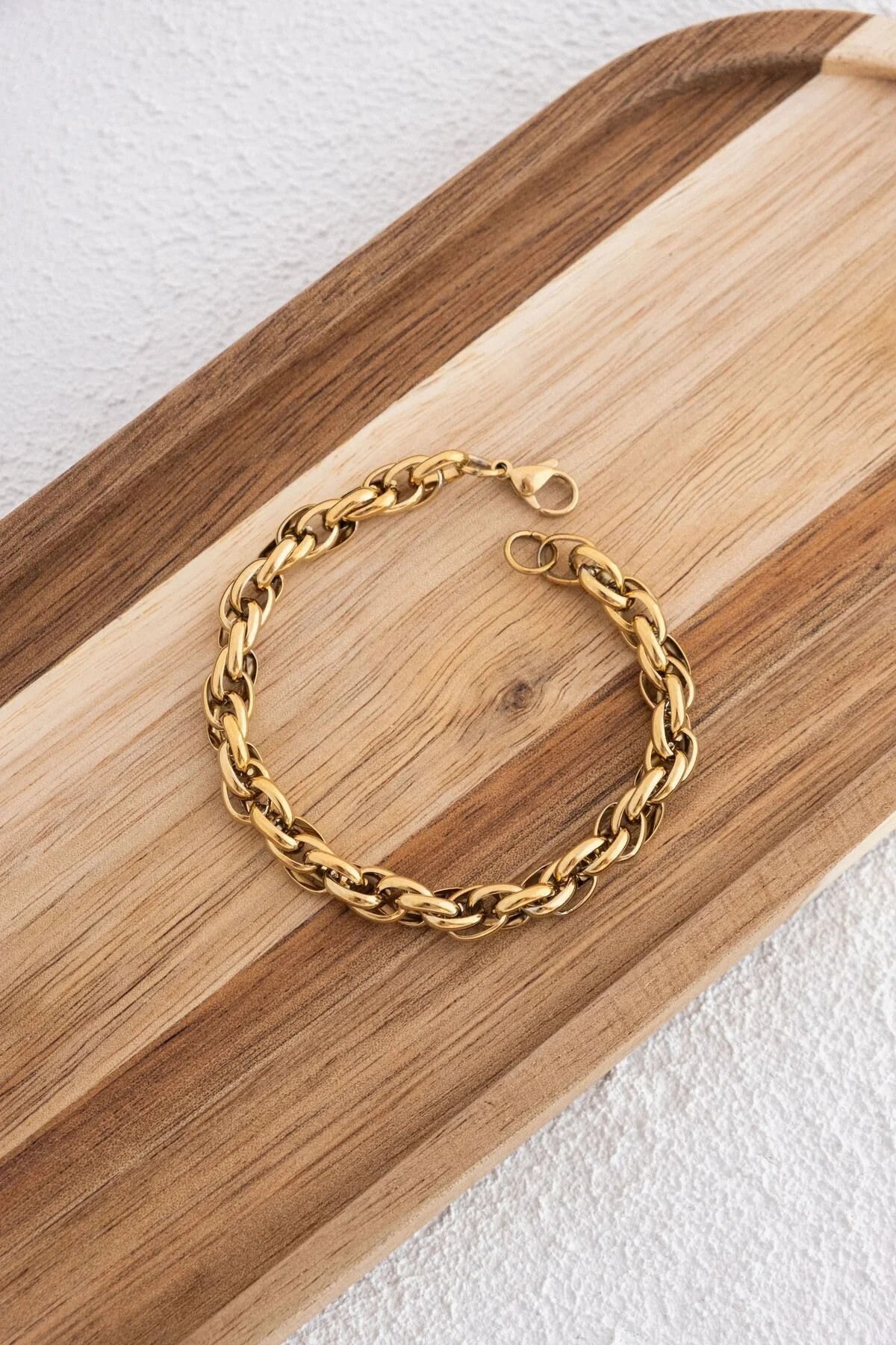 Çelik Büyük Burgu Zincir Halhal Günlük Kullanıma Uygun Büyük İç İçe Geçmeli Halhal 5mm 22cm+3cm