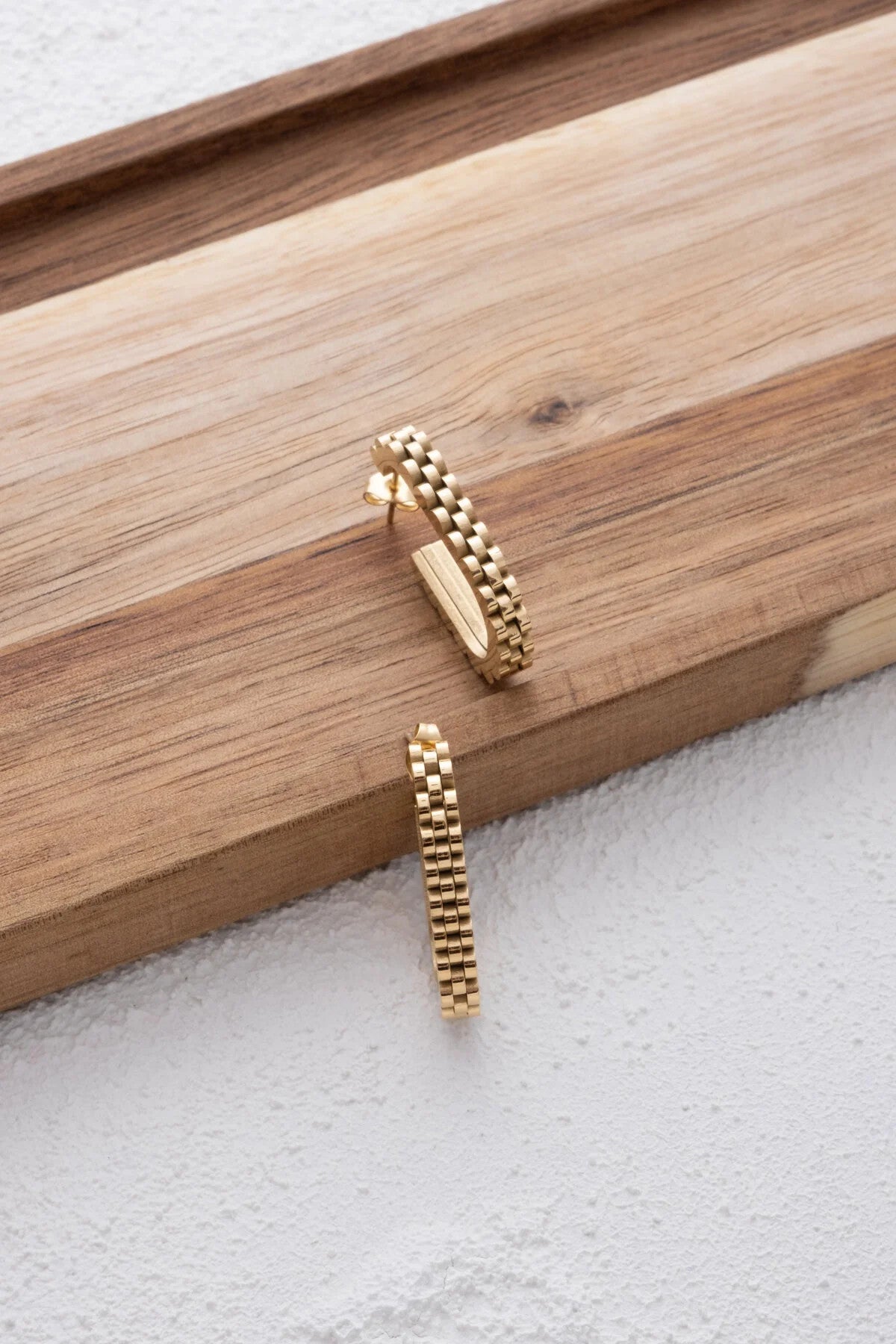 Çelik U şeklinde Halka Küpe Saat Kordonu Zinciri Kararmaz 3 cm