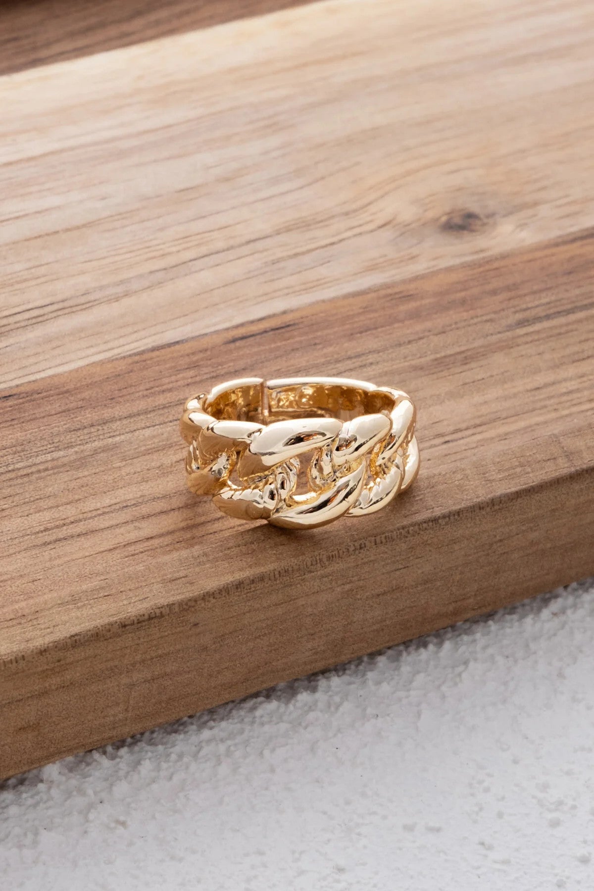 Kalın Zincir Model Yüzük Gurmet Zincir Free Size Ayarlanabilir Ölçü En 1 cm