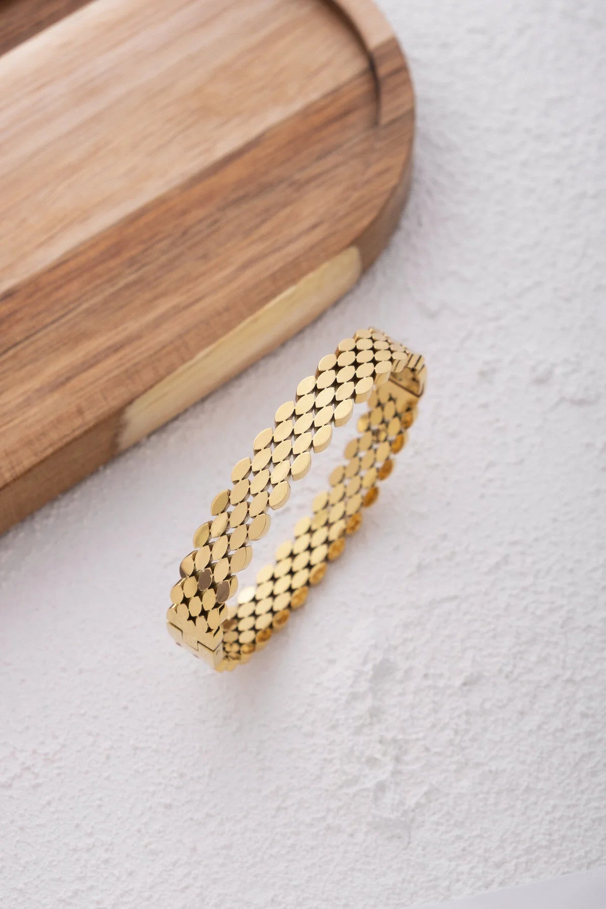 Çelik Arpa Kelepçe Bileklik Kararmaz