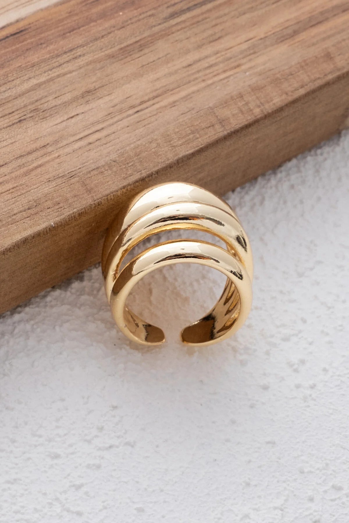 Çoklu Bombeli Yüzük 4lü Birleşik Plaka Free Size Ayarlanabilir Ölçü