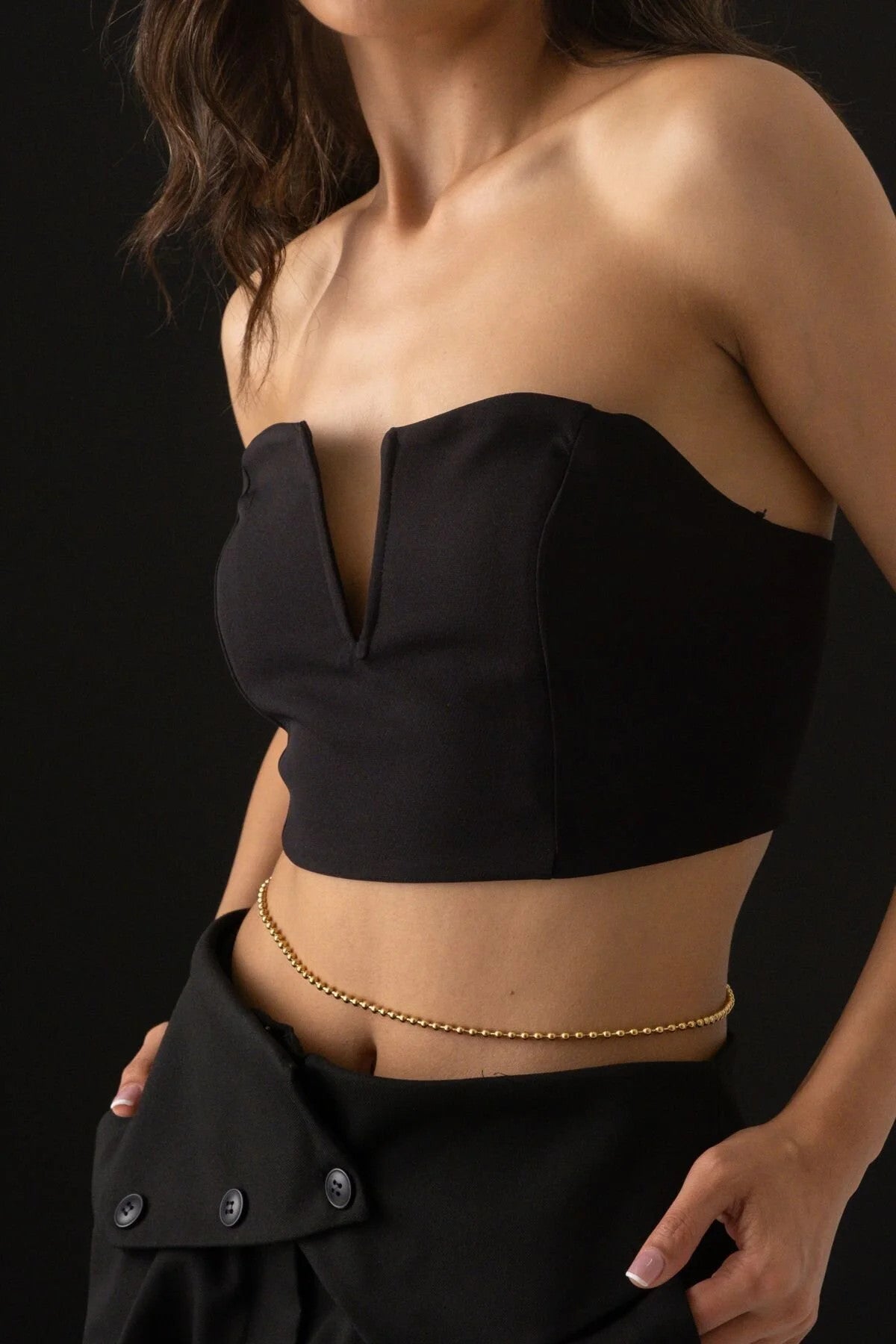 Çelik Toplu Bel Zinciri Dorika Topçuklu Yazın Günlük Kullanıma Uygun Kararmaz Zincir 60-75cm 3mm