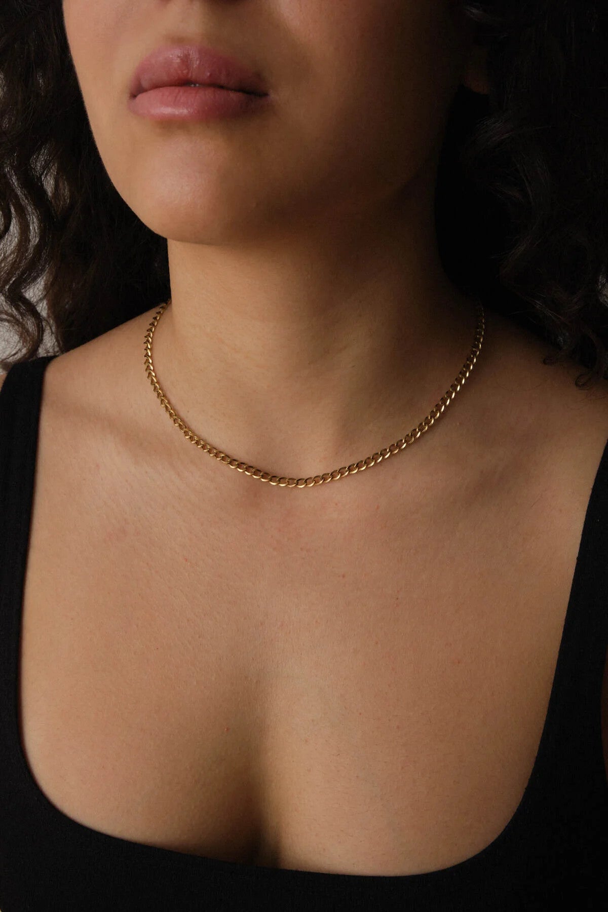 Çelik Klasik Forse Zincir Kolye 4mm Kararmaz