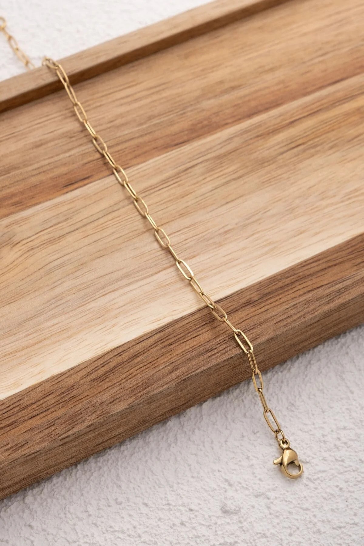 Çelik Ataç Oval Halka Zincir Halhal Günlük Kullanıma Uygun Kararmaz Kablo Zincir 2mm 22+4cm