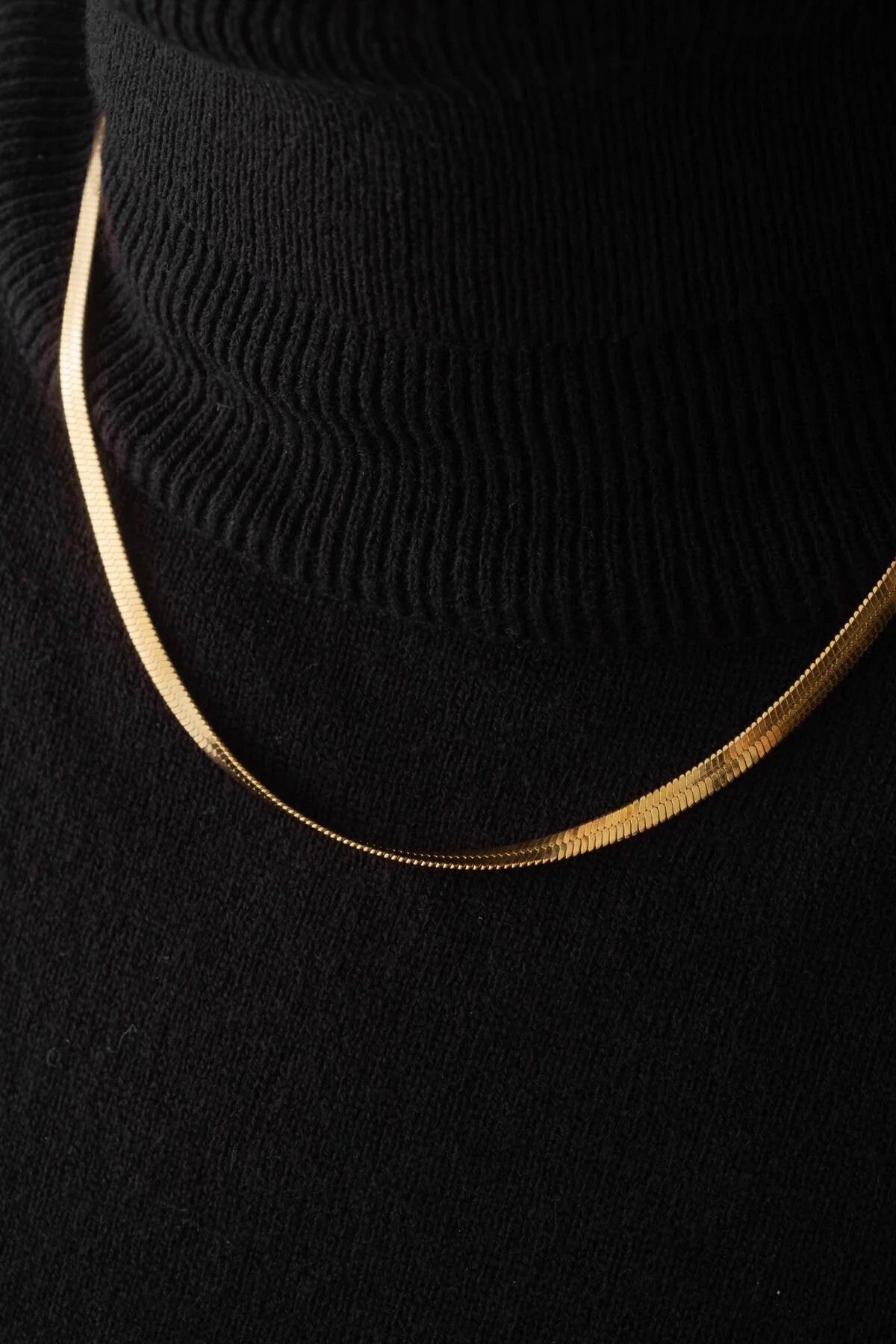 Çelik Italyan Zincir Balık Sırtı Yılan Kolye Kararmaz 4mm Unisex 45cm