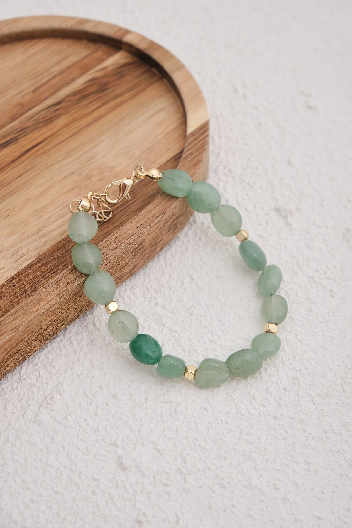 Akik Doğal Taş Bileklik 17cm+4cm El İşi Özel Yapım Gerçek Akik Taş