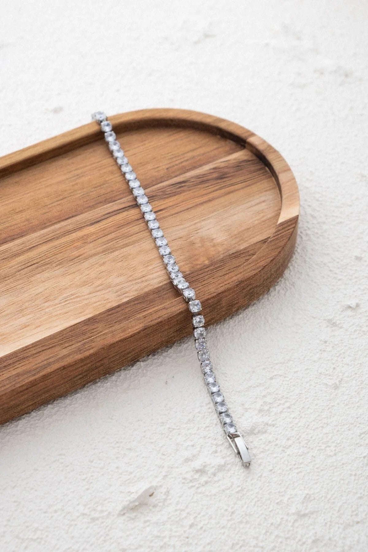 Vıp Seri Su Yolu Bileklik Tek Taş Sıralı Suyolu Bilezik