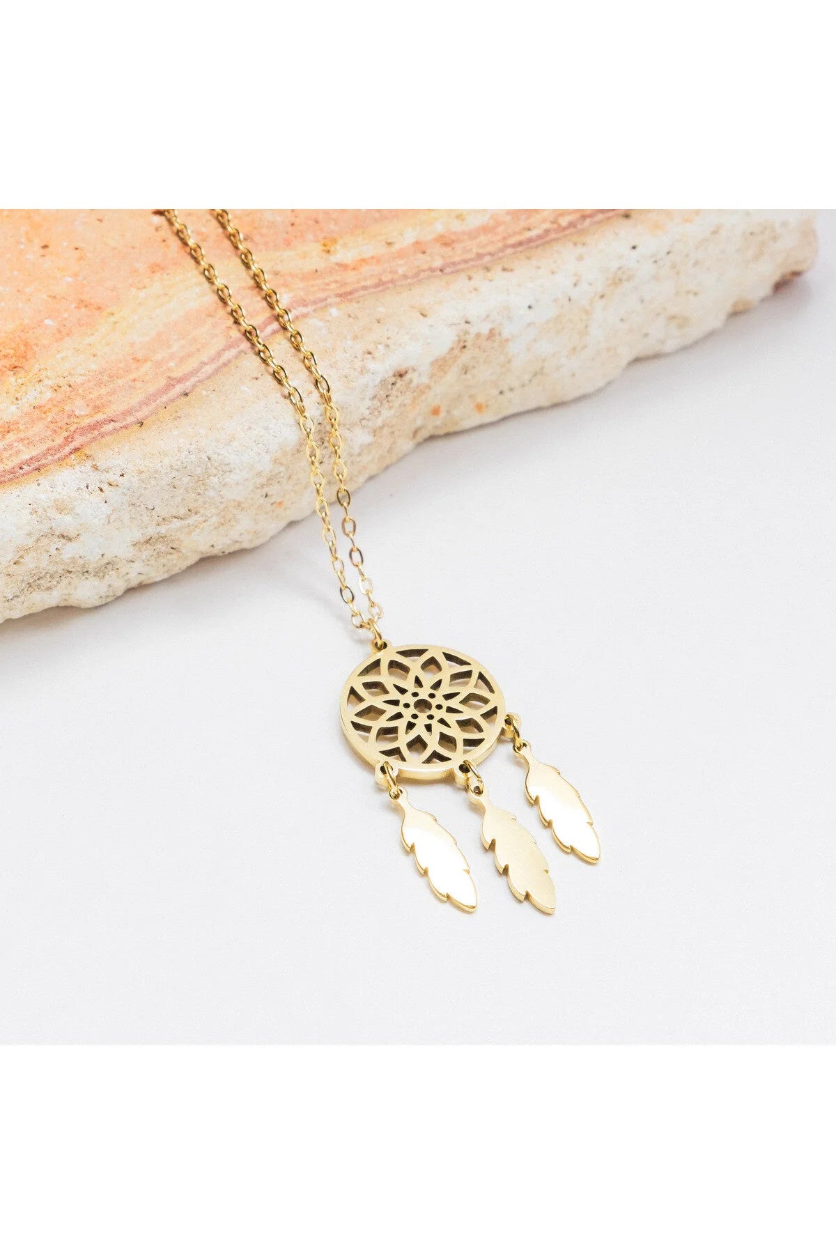 Çelik Yaşam Tohumu Spiritüel Kolye Kararmaz