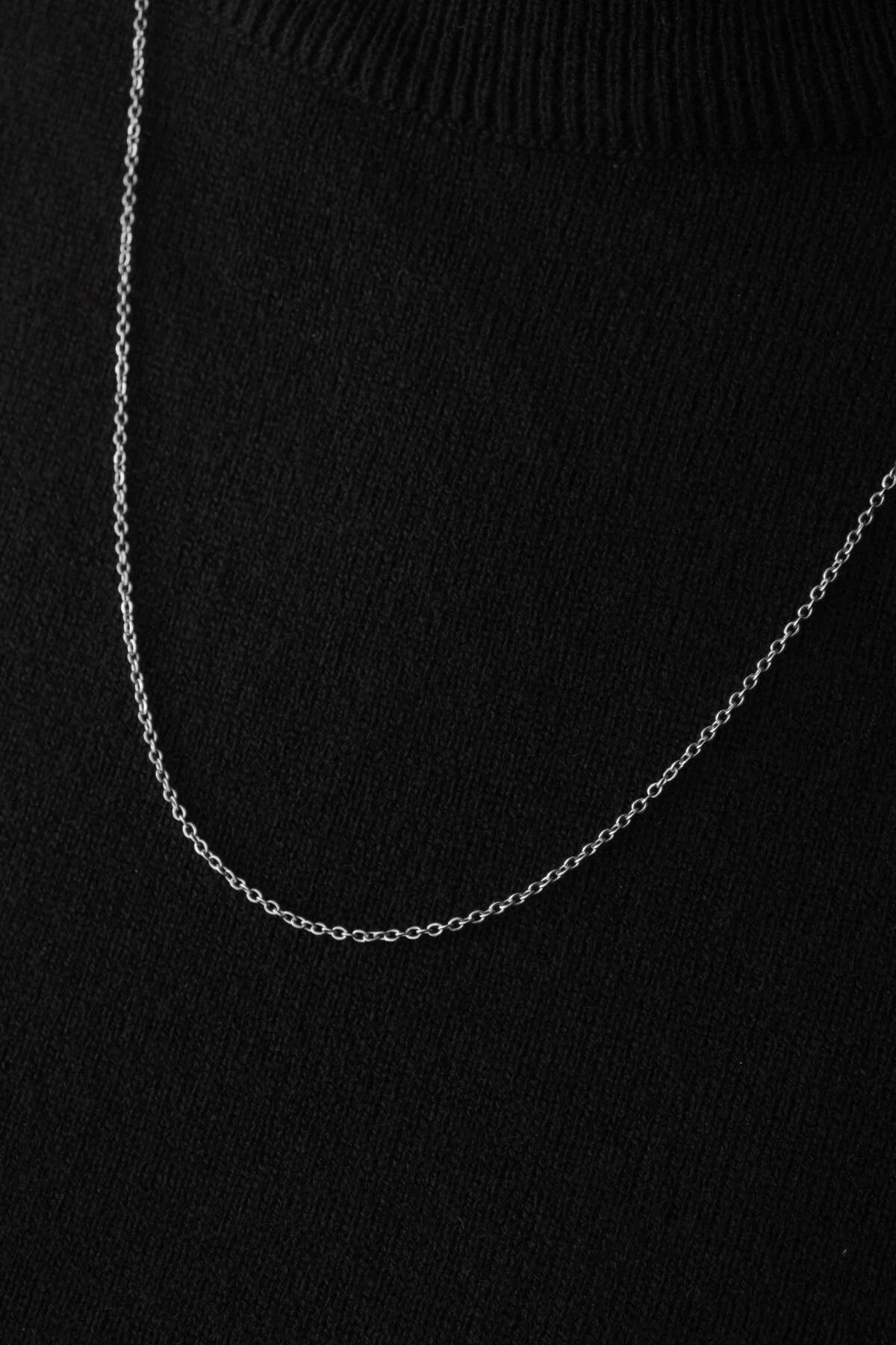 Çelik Forse Klasik Zincir Kolye Kararmaz 1mm Kişiselleştirilebilir Ölçüler Altın, Gümüş, Rose