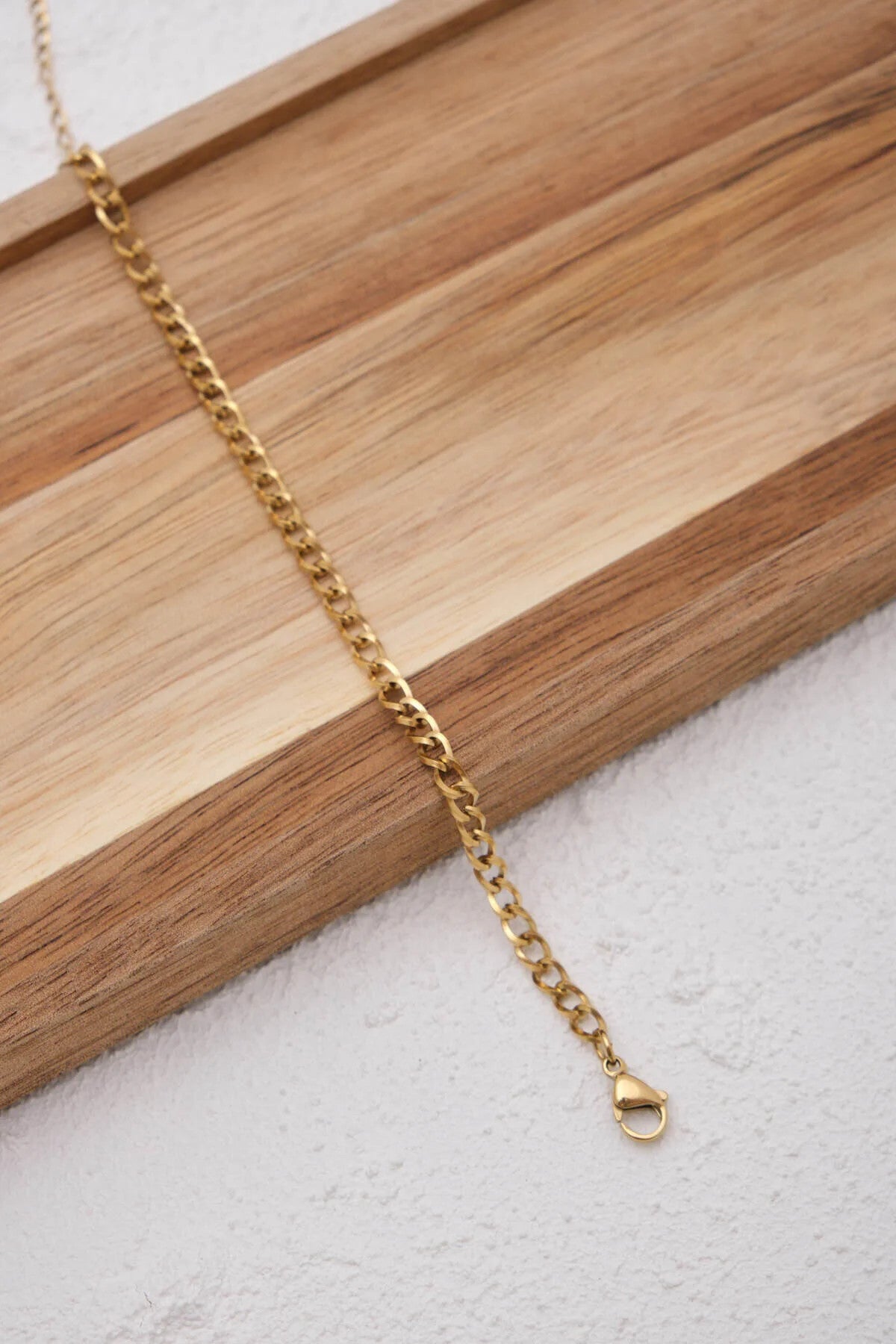 Çelik Klasik Forse Zincir Bileklik Kararmaz 17+4cm & 21cm 4mm