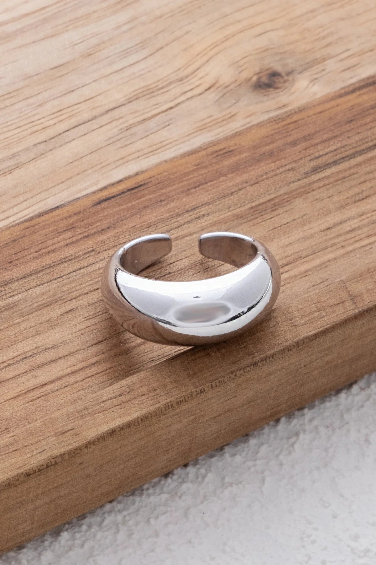 Bombeli Yüzük Plakalı Free Size Ayarlanabilir Ölçü