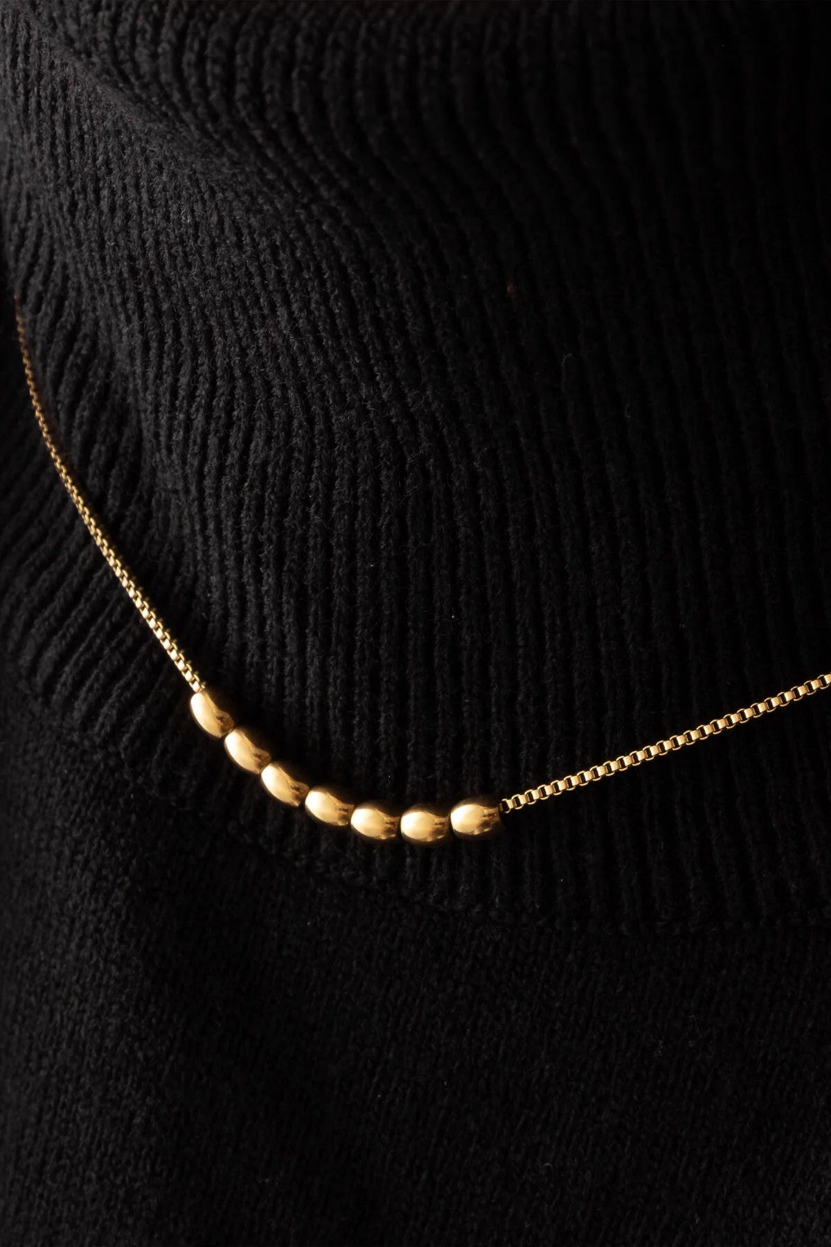 Çelik Topçuklu Zincir Kolye Kararmaz