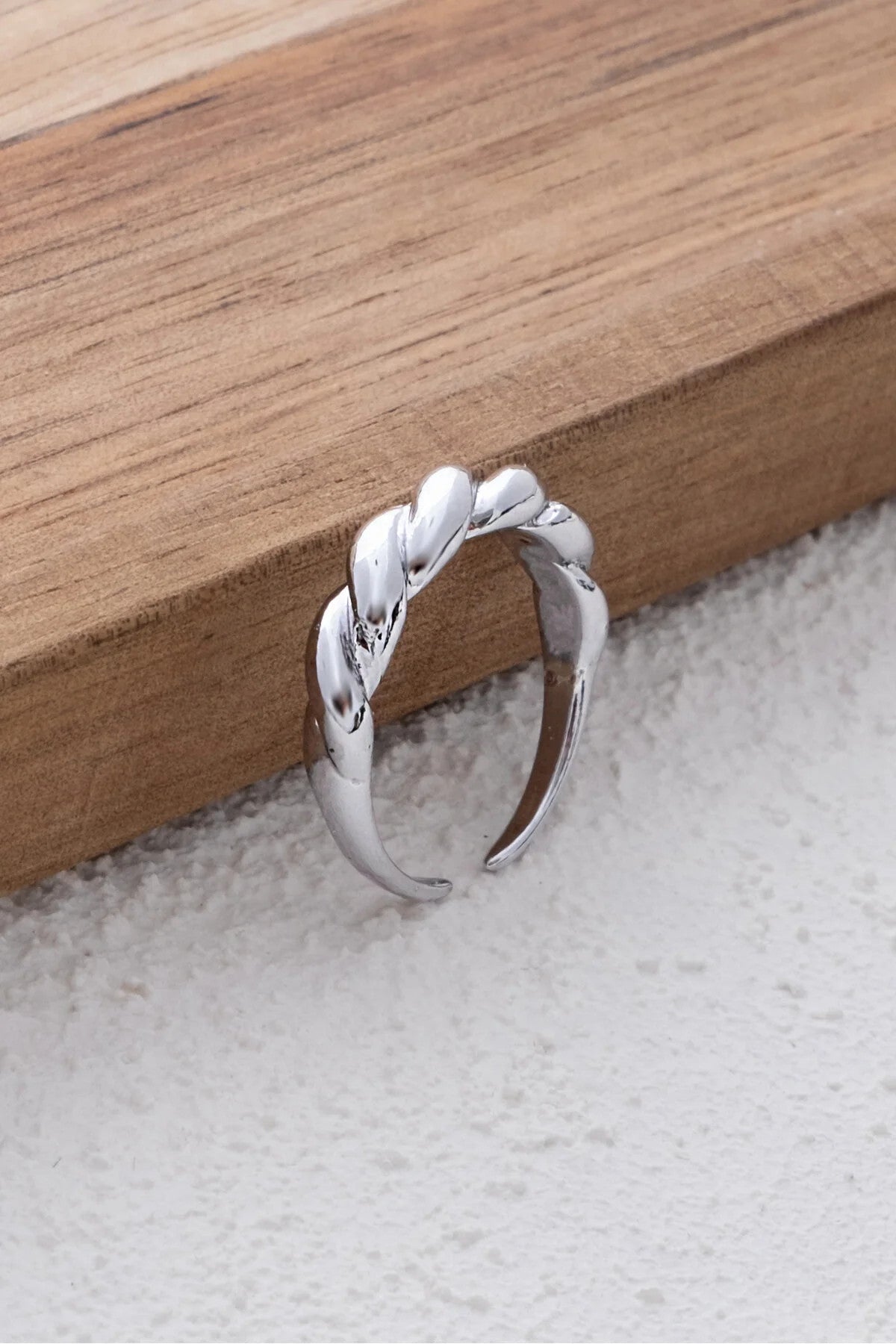 İnce Burgu Yüzük Sarmal Plaka Free Size Ayarlanabilir Ölçü