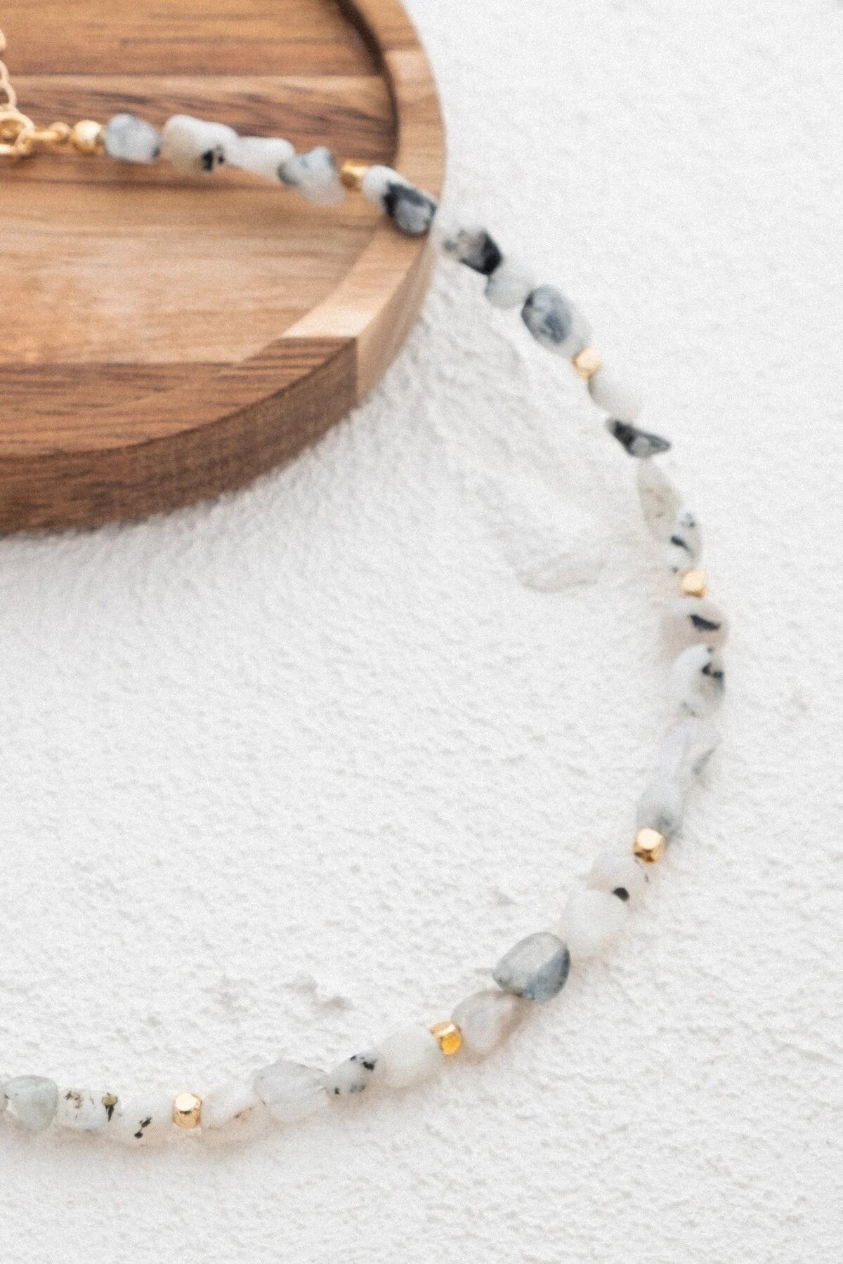 Labradorit Doğal Taş Kolye 40cm