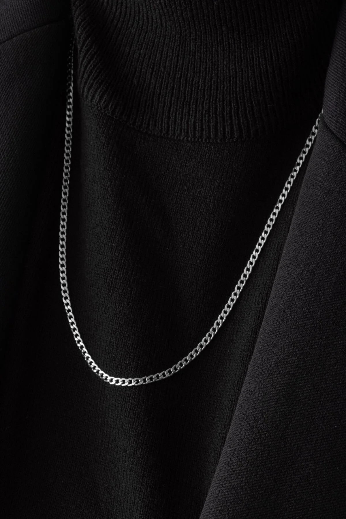 Çelik İnce Gurmet Zincir Kolye Kararmaz 3mm Unisex