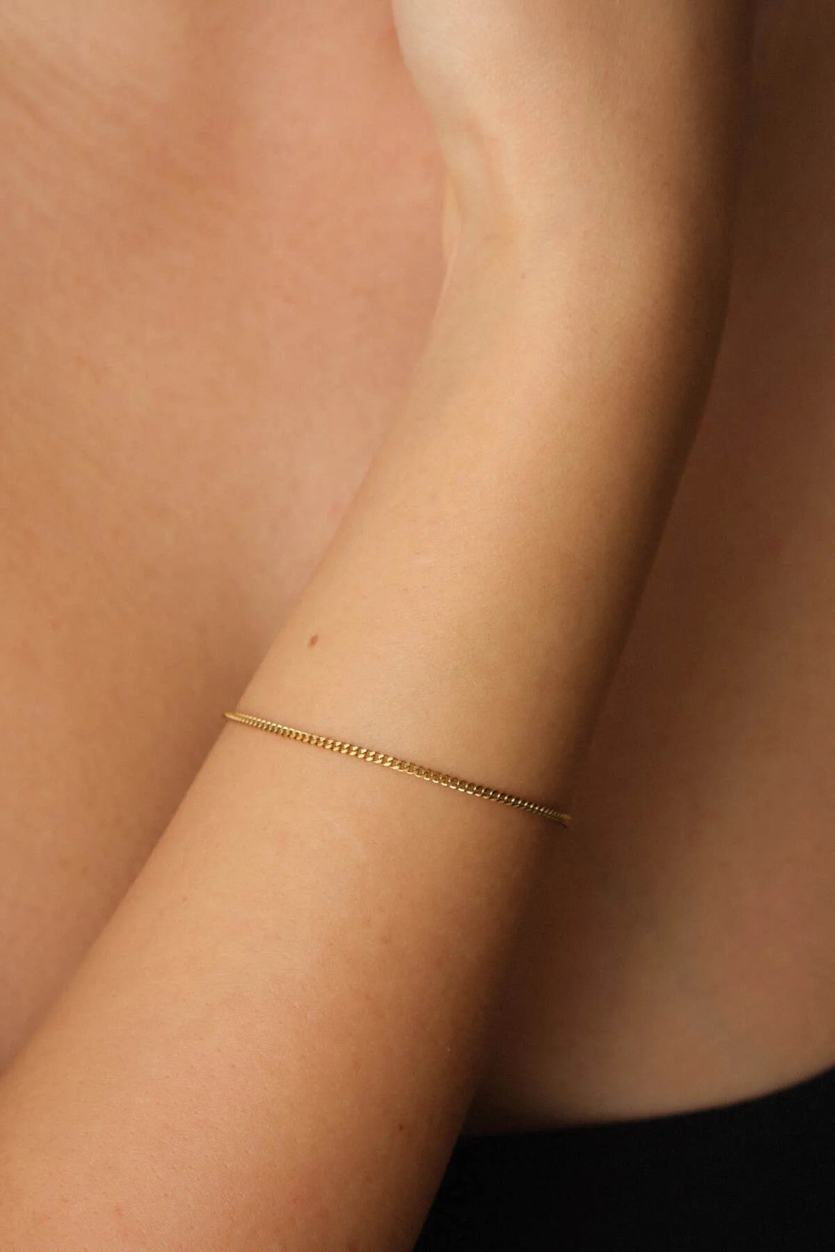 Çelik Hayalet Gurmet Zincir Bileklik Minimal Kararmaz 17+4cm 1mm Günlük Kullanıma Uygun