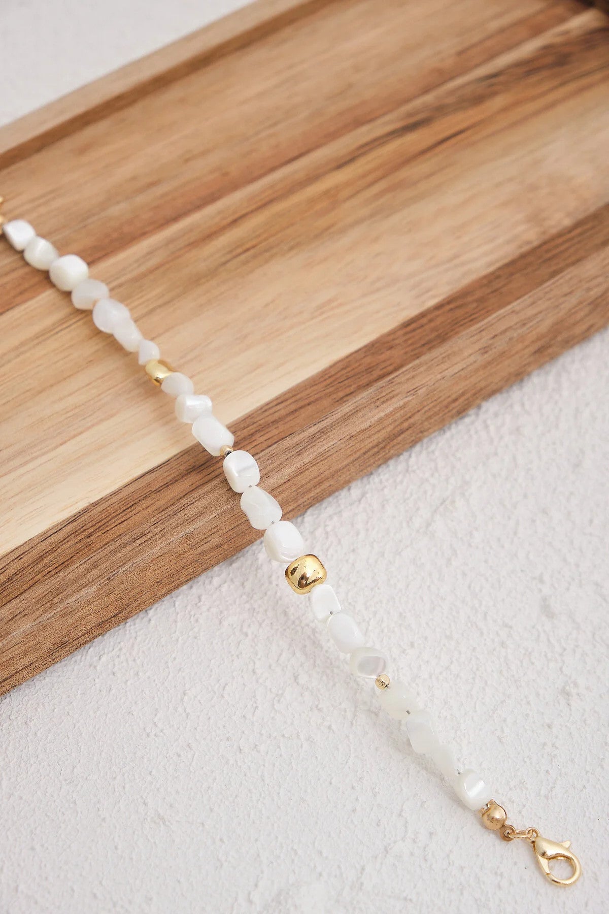 Doğal Taş Bileklik 17cm+4cm El İşi Özel Yapım Gerçek Taş