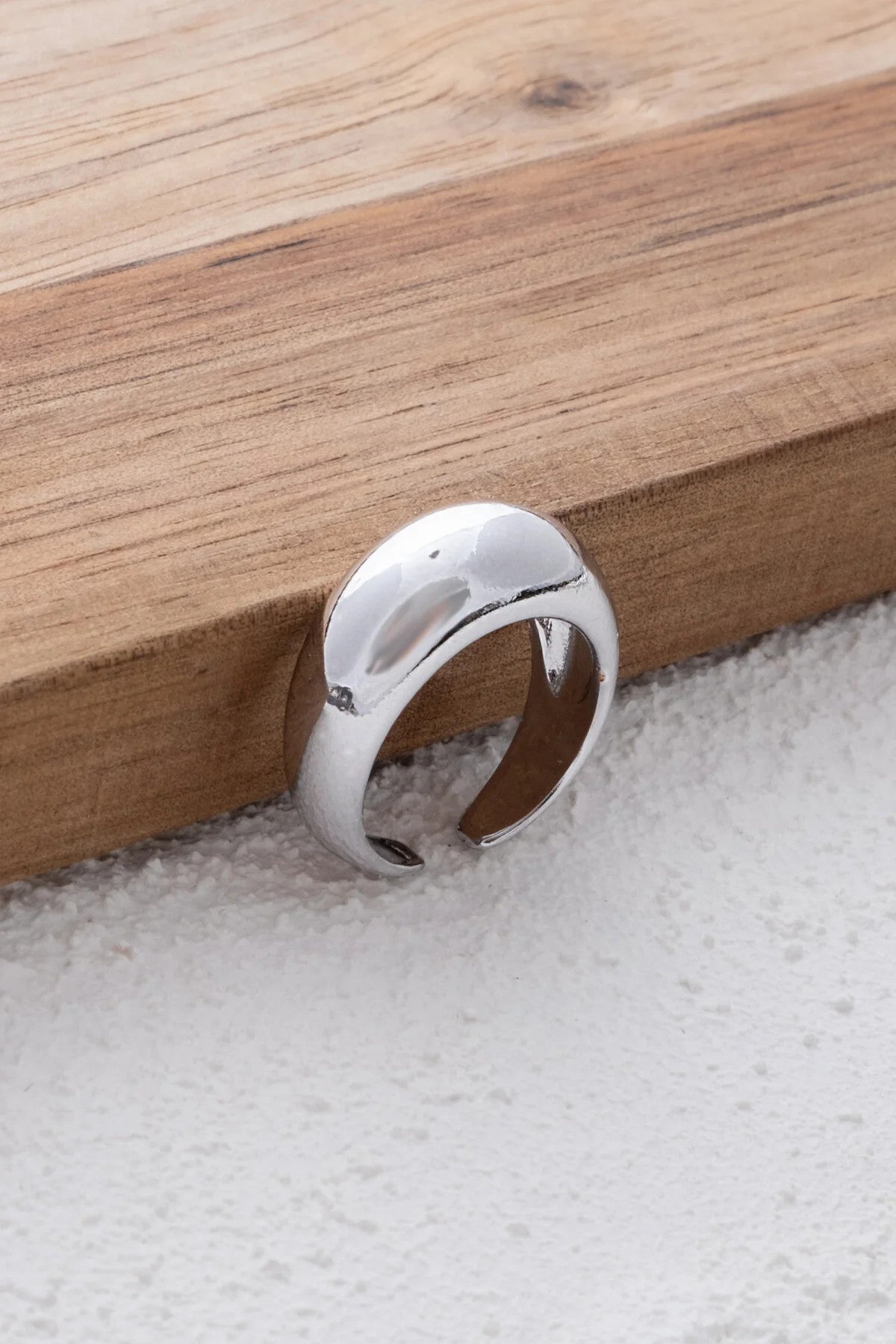 Bombeli Yüzük Plakalı Free Size Ayarlanabilir Ölçü