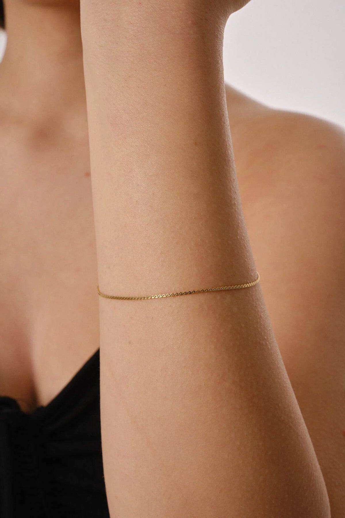 Çelik Ezme Zincir Bileklik Dolama Model Unisex Kararmaz 1mm Günlük Kullanıma Uygun