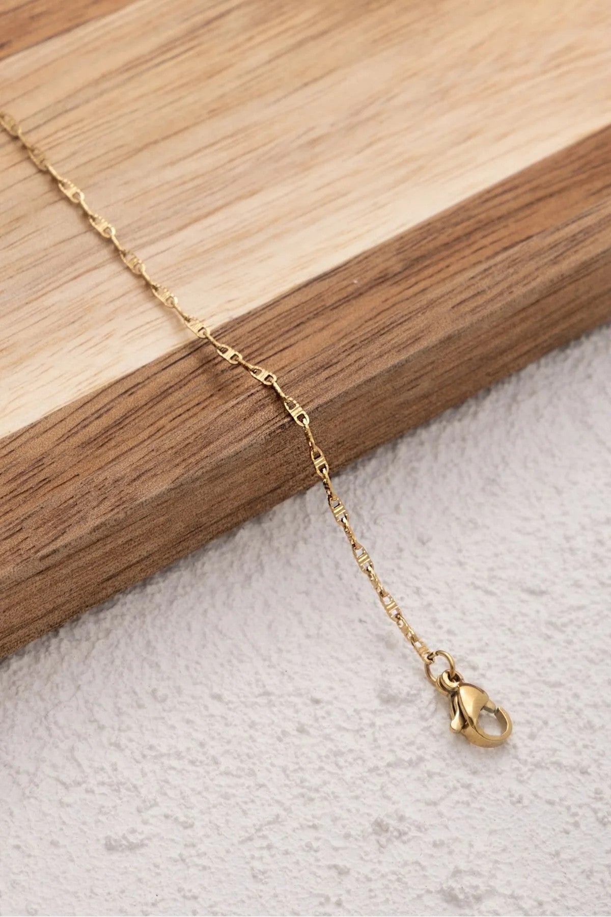 Çelik Dokulu Fermuar Model Zincir Bileklik Dudak Zinciri 1mm 17+4cm-21cm Kararmaz