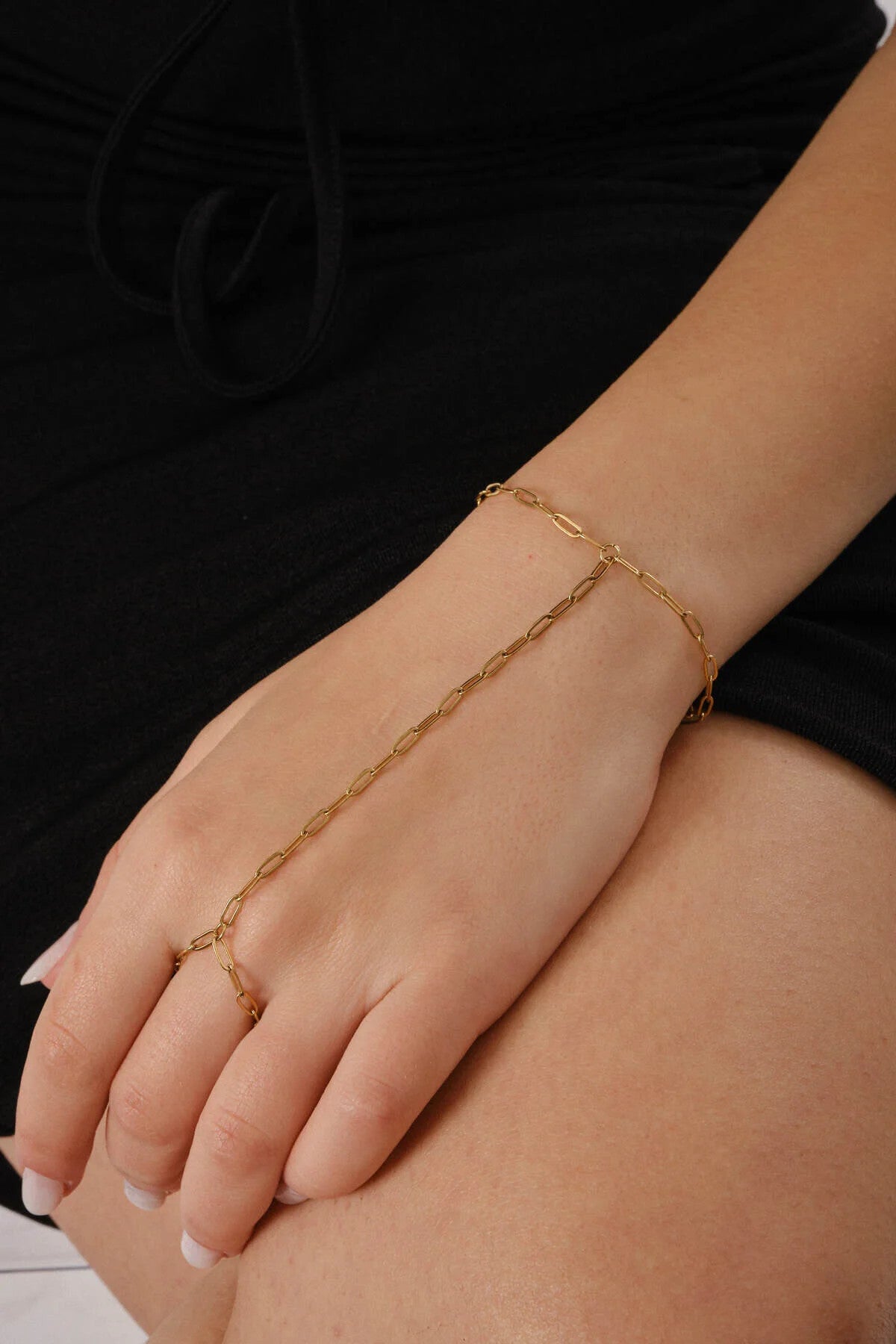 Çelik Ataç Şahmeran İnce Aynalı Zincir Şahmeran Bileklik